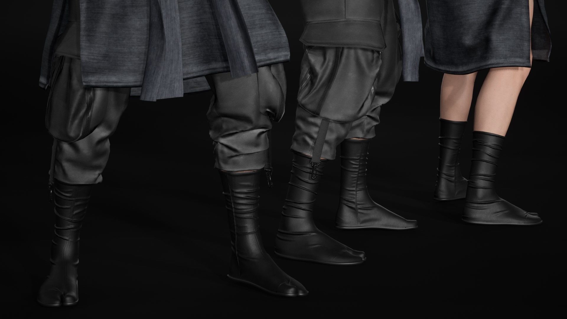 Man Warrior - Modular - Rigged Low-poly 3D model_24