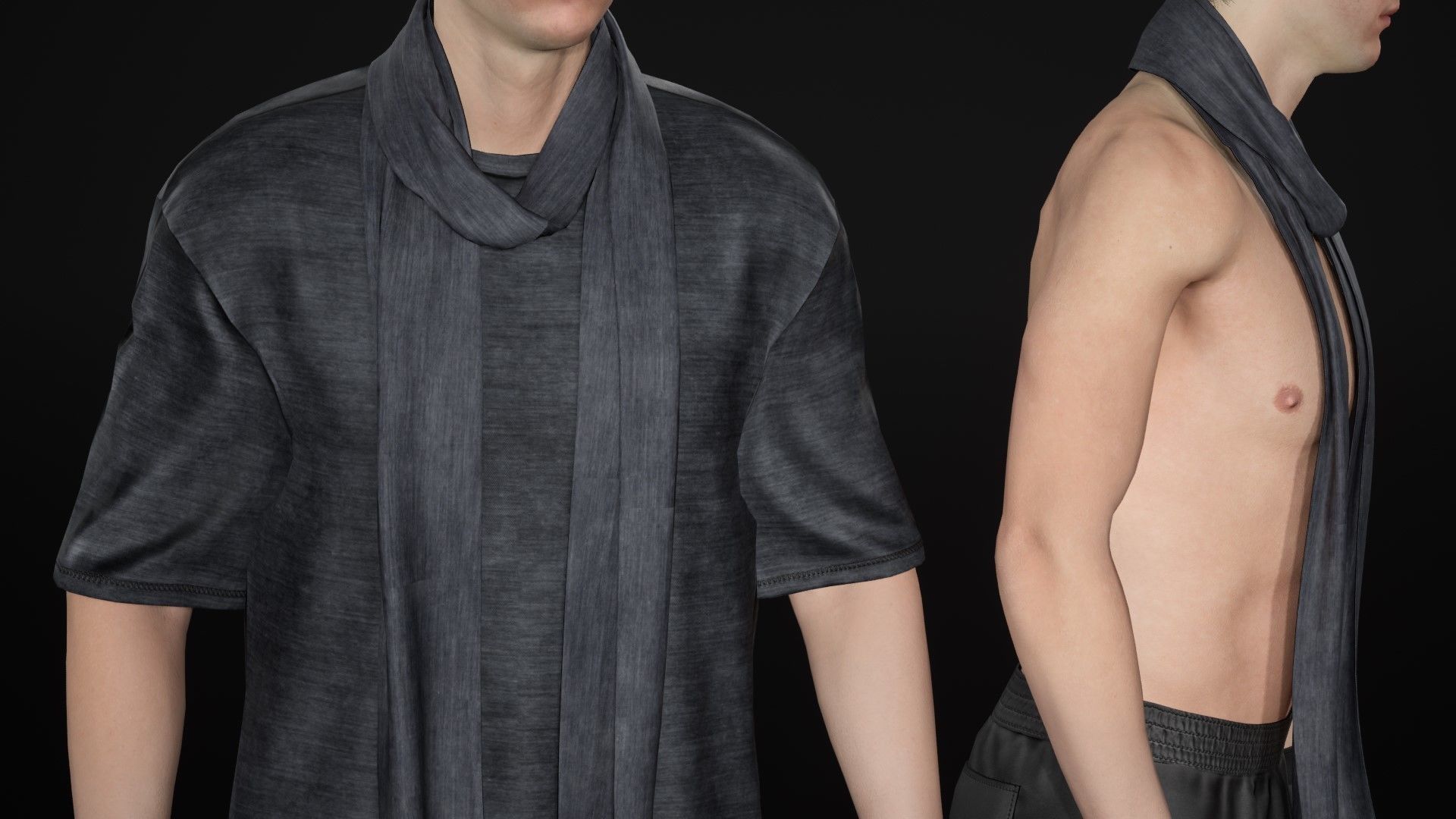 Man Warrior - Modular - Rigged Low-poly 3D model_26