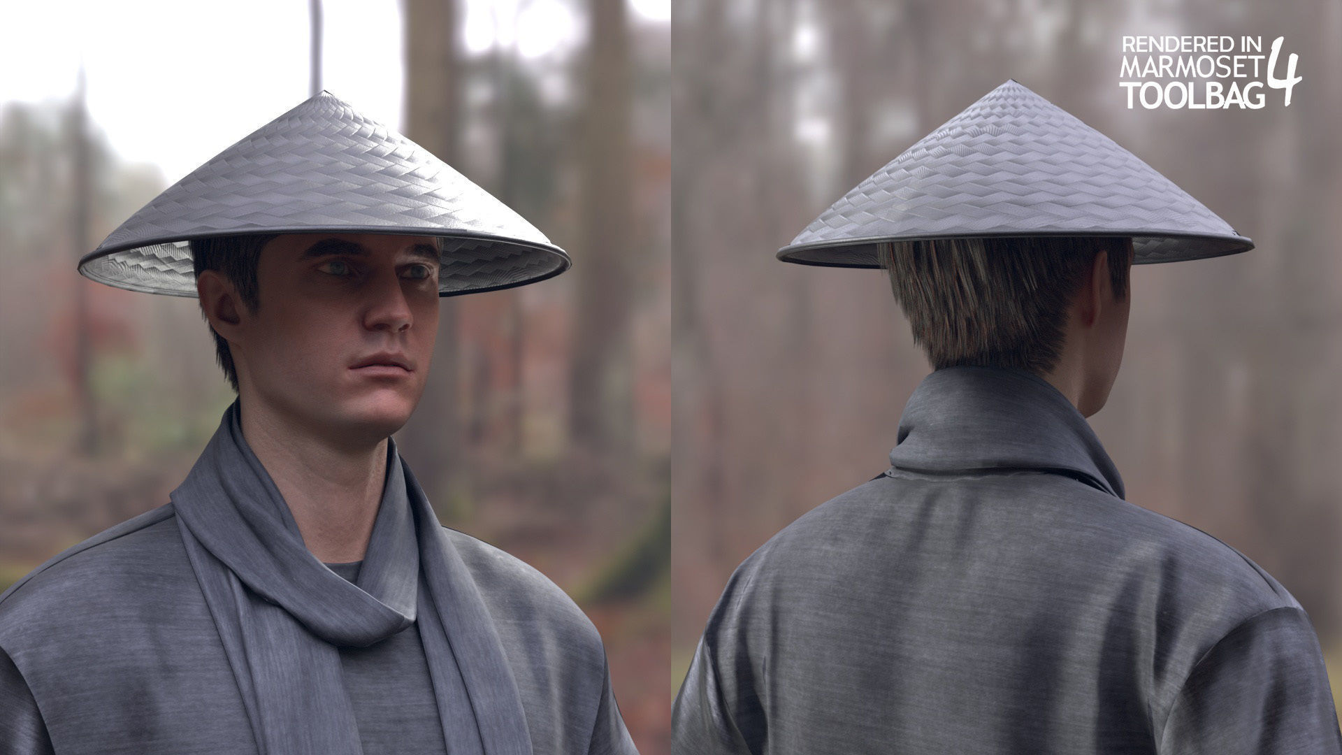 Man Warrior - Modular - Rigged Low-poly 3D model_11