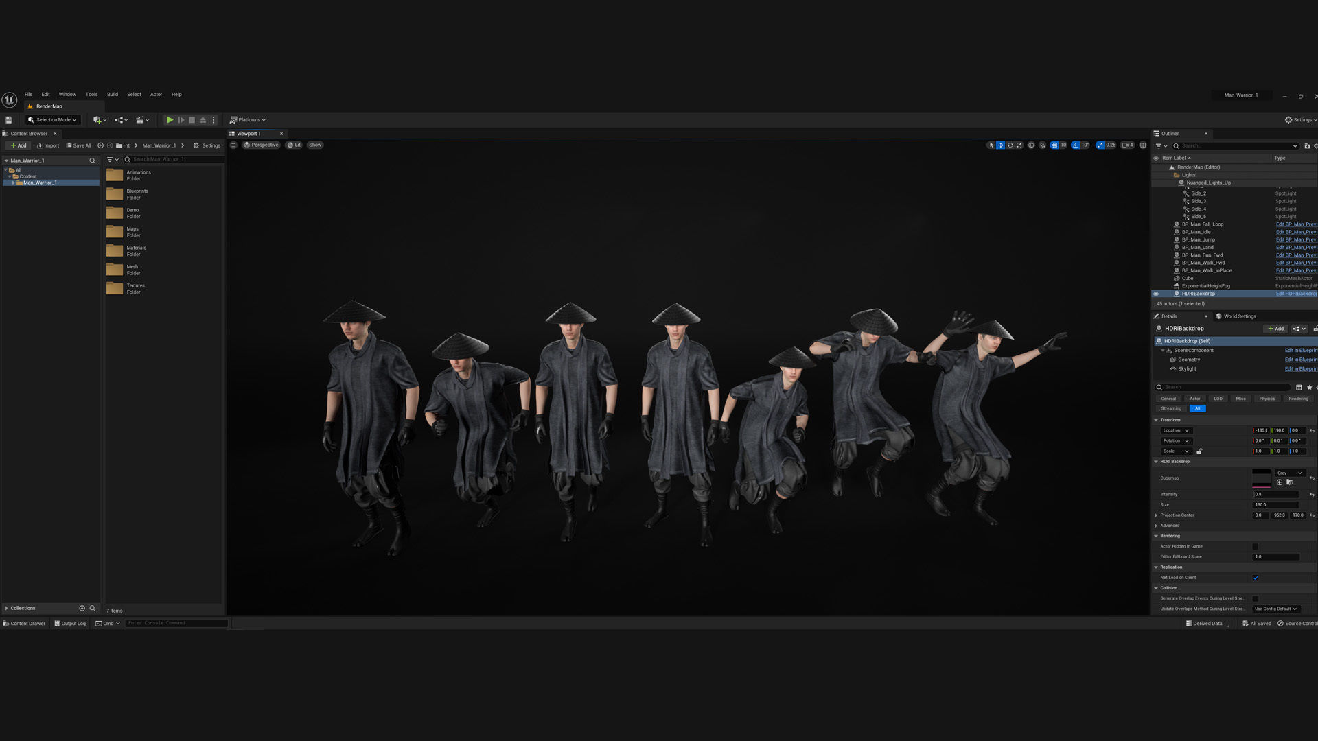 Man Warrior - Modular - Rigged Low-poly 3D model_6