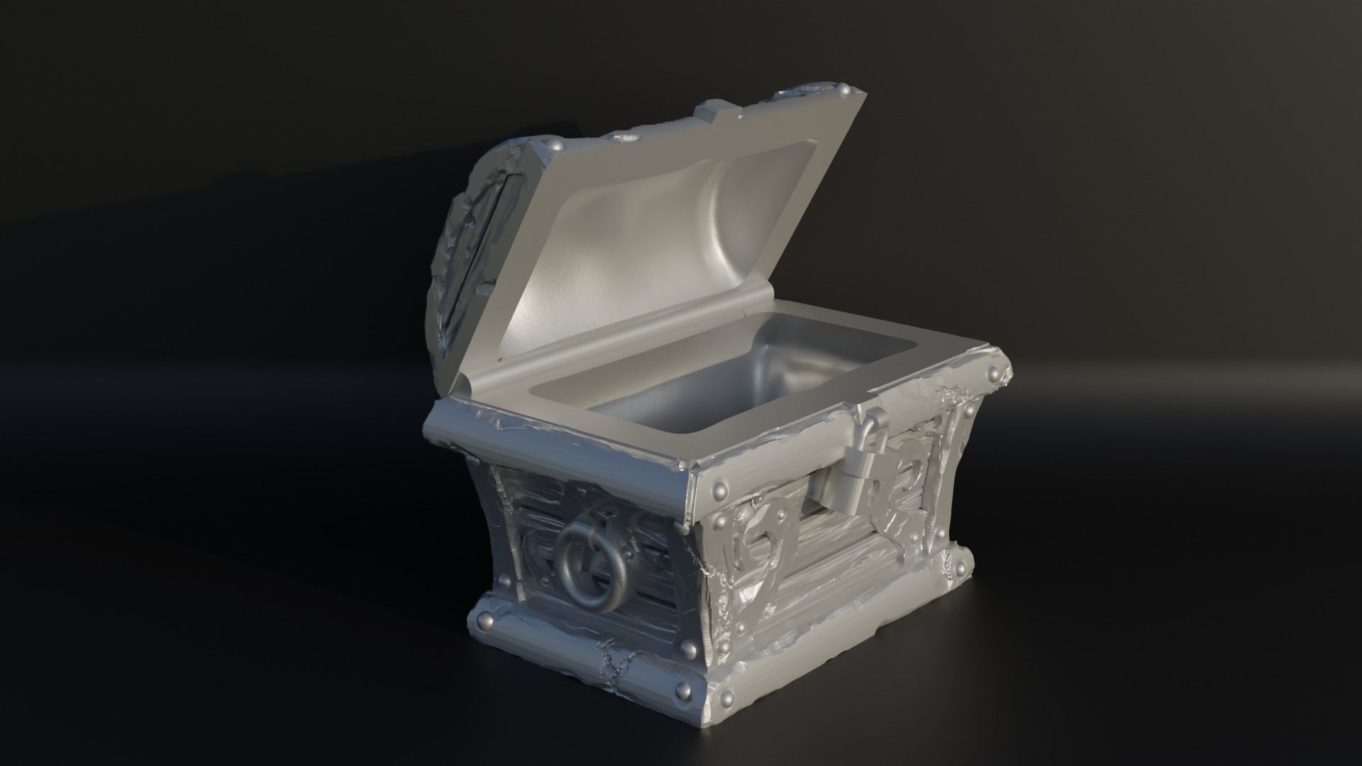 Dungeons And Dragons Treasure Box Dice Box Free 3D print model_11