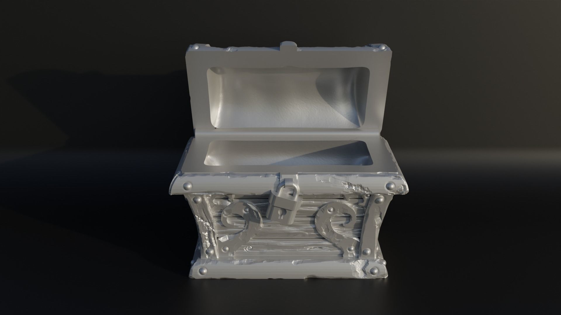 Dungeons And Dragons Treasure Box Dice Box Free 3D print model_9