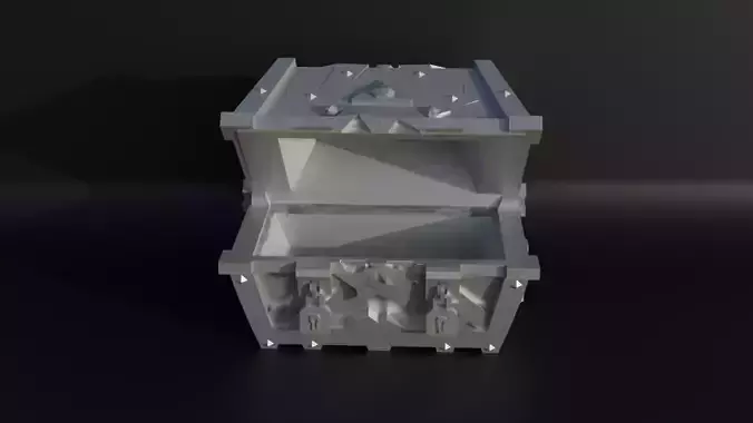 Dungeons And Dragons Treasure Box Dice Box Pattern 3D print model