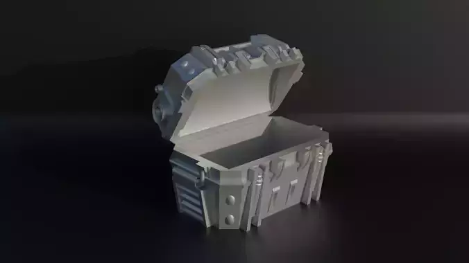 Dungeons And Dragons Treasure Box Dice Box Pattern 3D print model