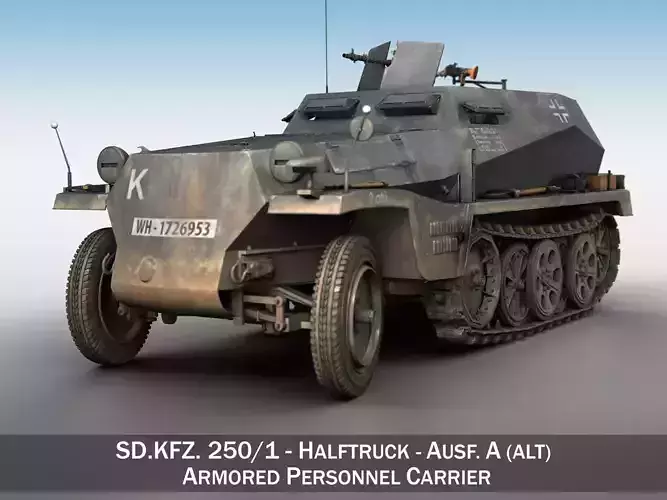 SD KFZ 250 - Half-track troop carrier