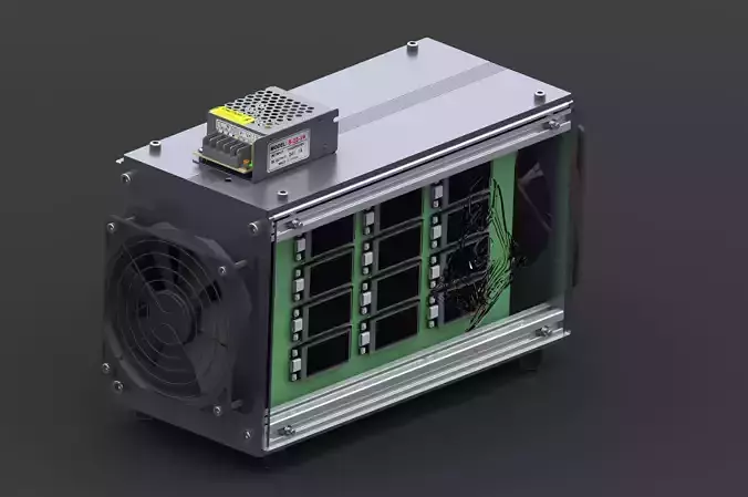 Asic miner DIY enclosure 3D model