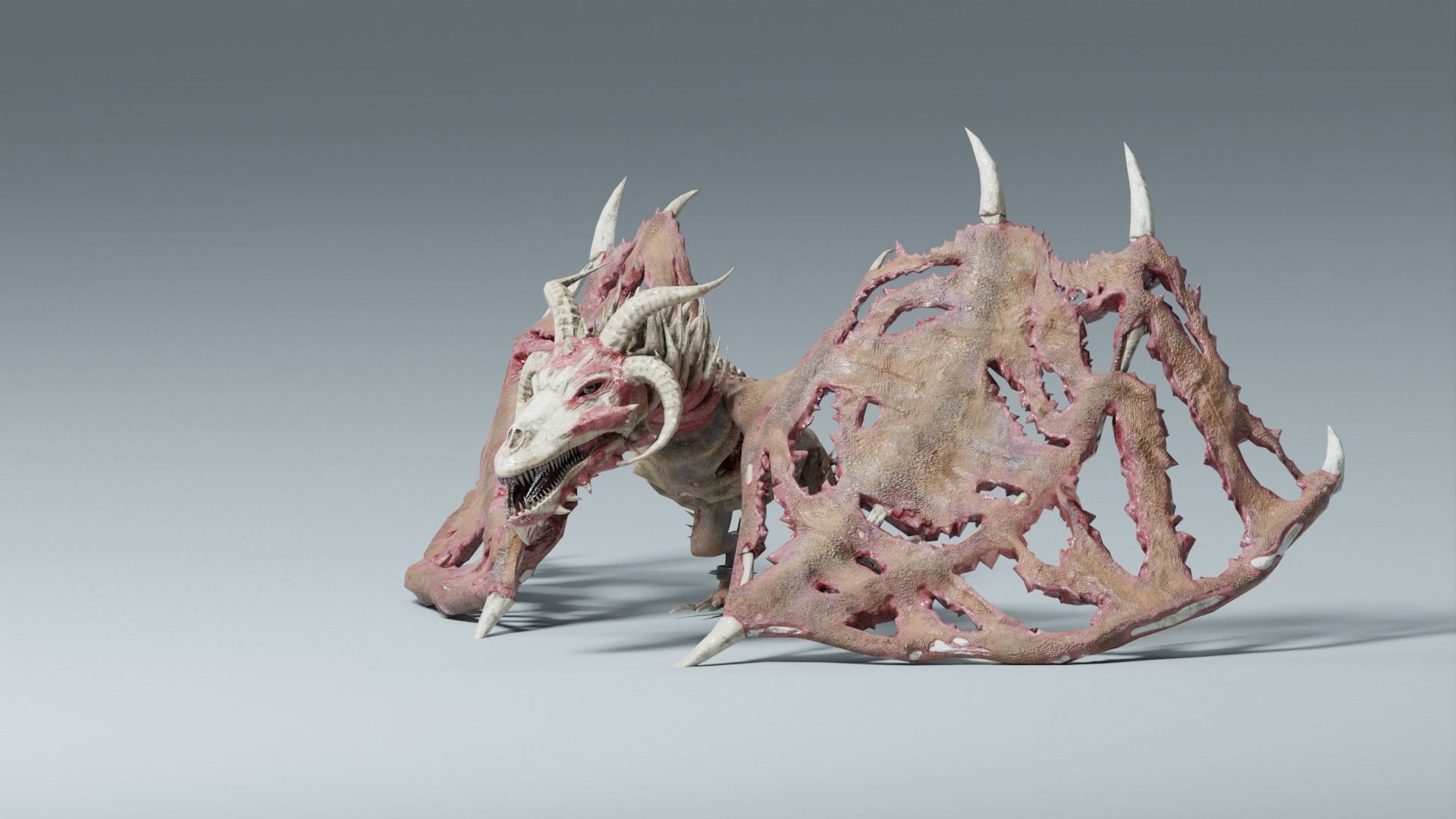 Undead Dragons Monsters Low-poly 3D model_43