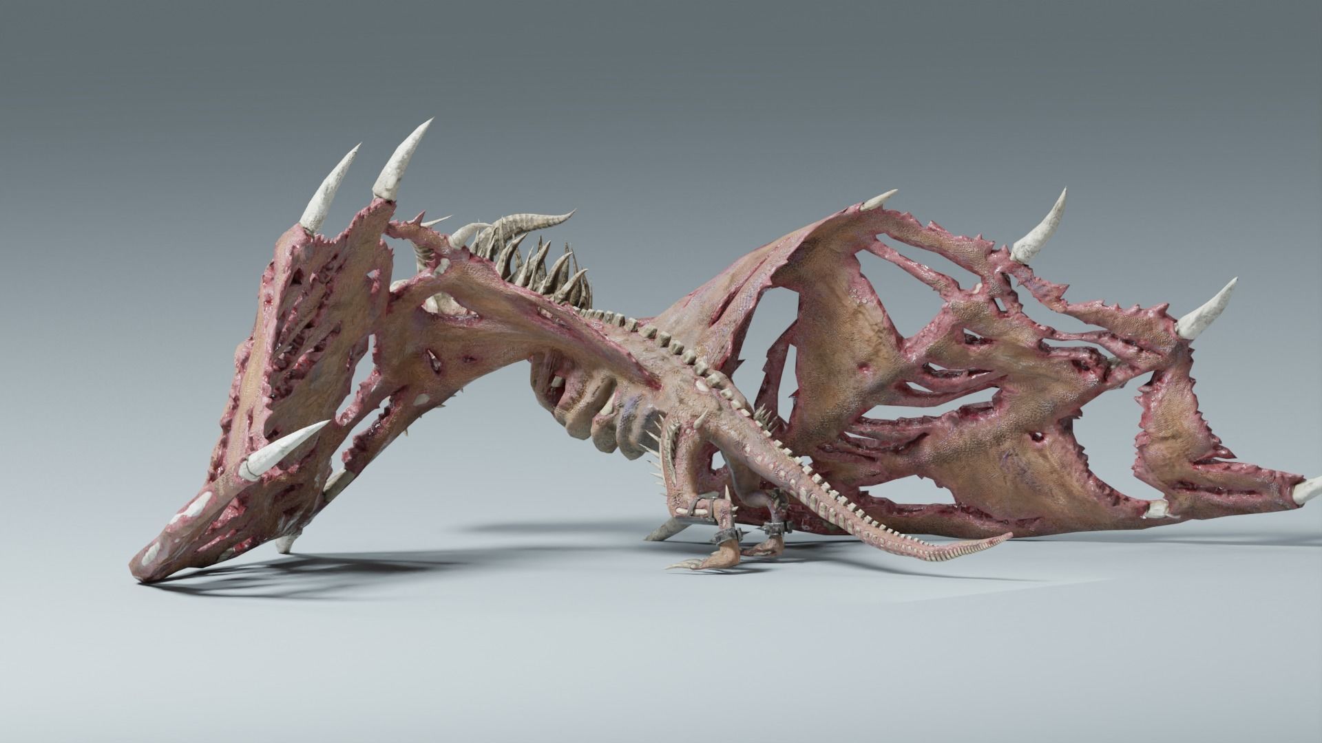 Undead Dragons Monsters Low-poly 3D model_37