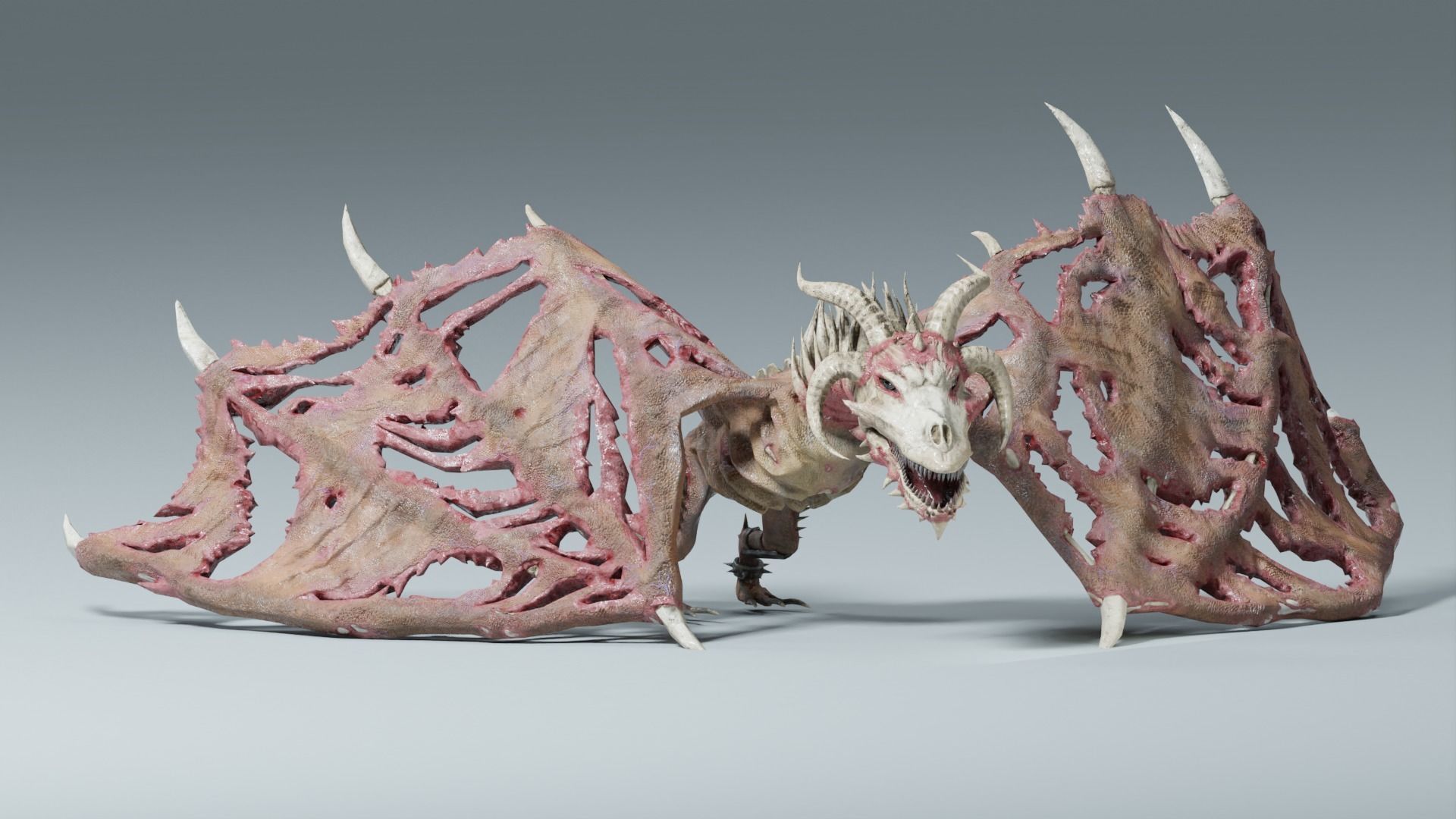 Undead Dragons Monsters Low-poly 3D model_46