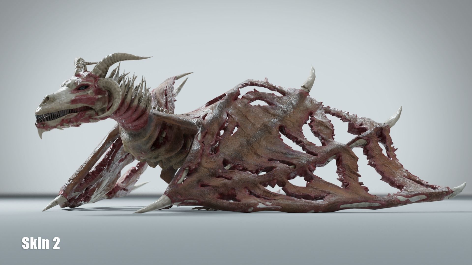 Undead Dragons Monsters Low-poly 3D model_15