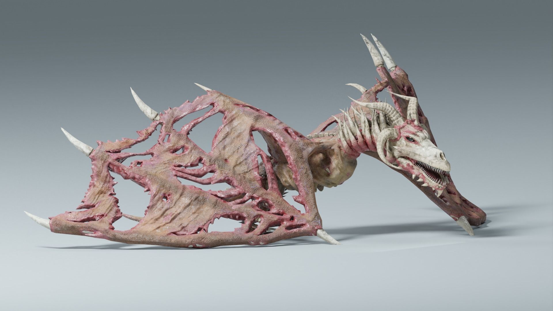 Undead Dragons Monsters Low-poly 3D model_29