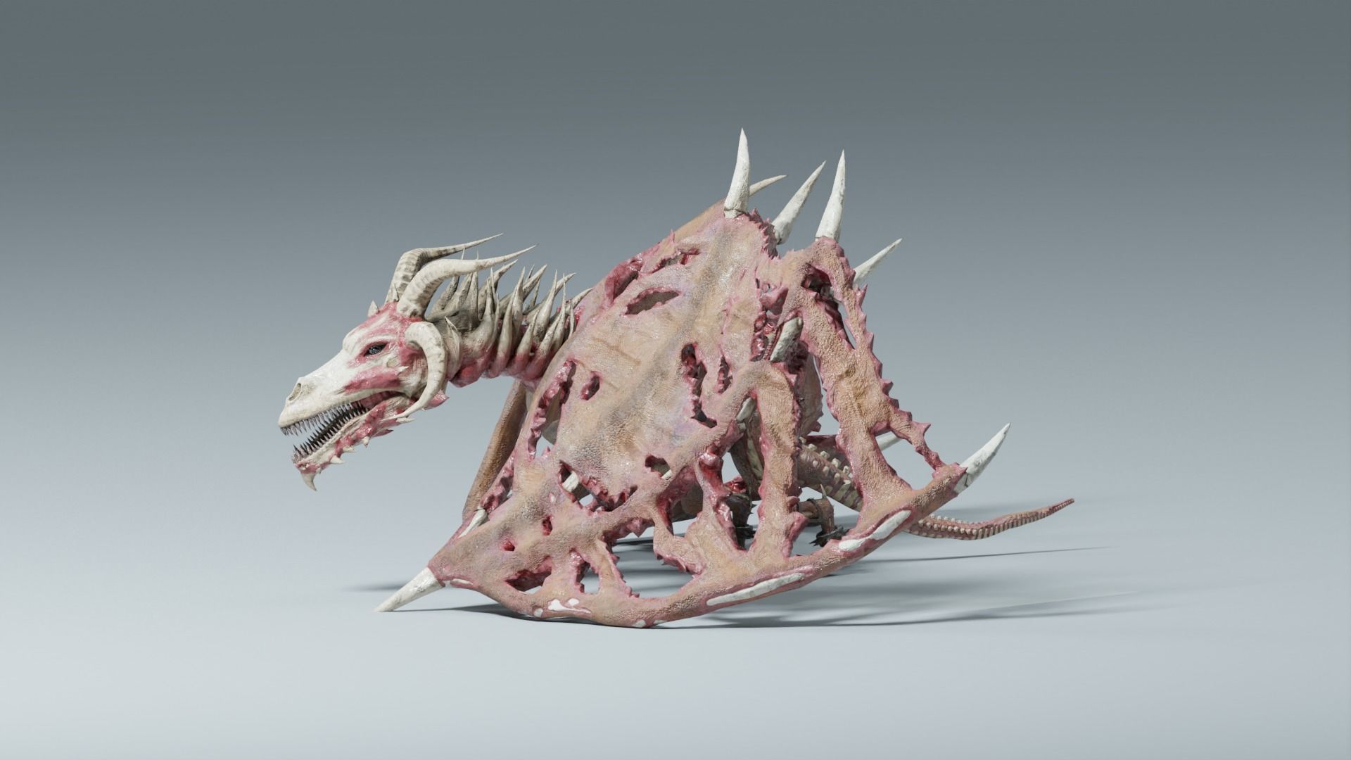 Undead Dragons Monsters Low-poly 3D model_41