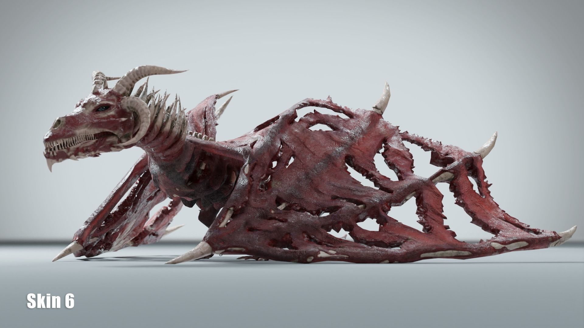 Undead Dragons Monsters Low-poly 3D model_19