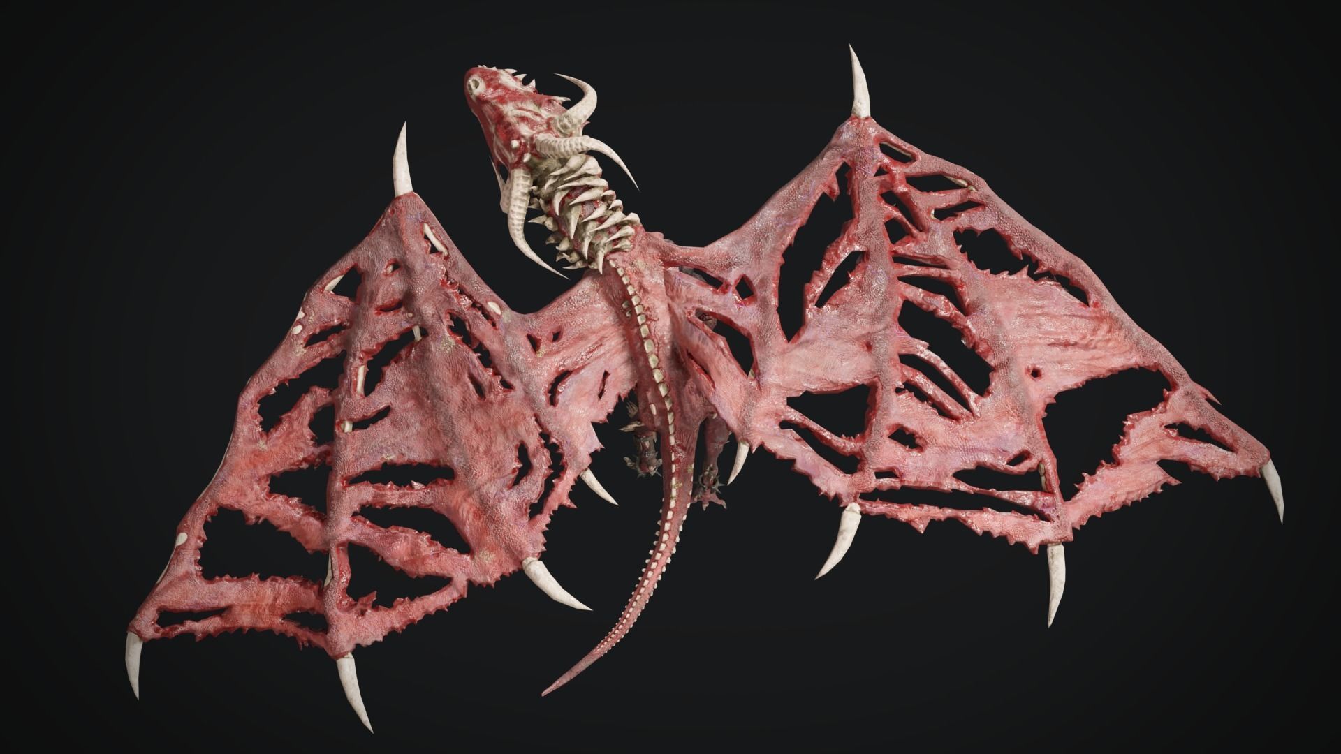 Undead Dragons Monsters Low-poly 3D model_26