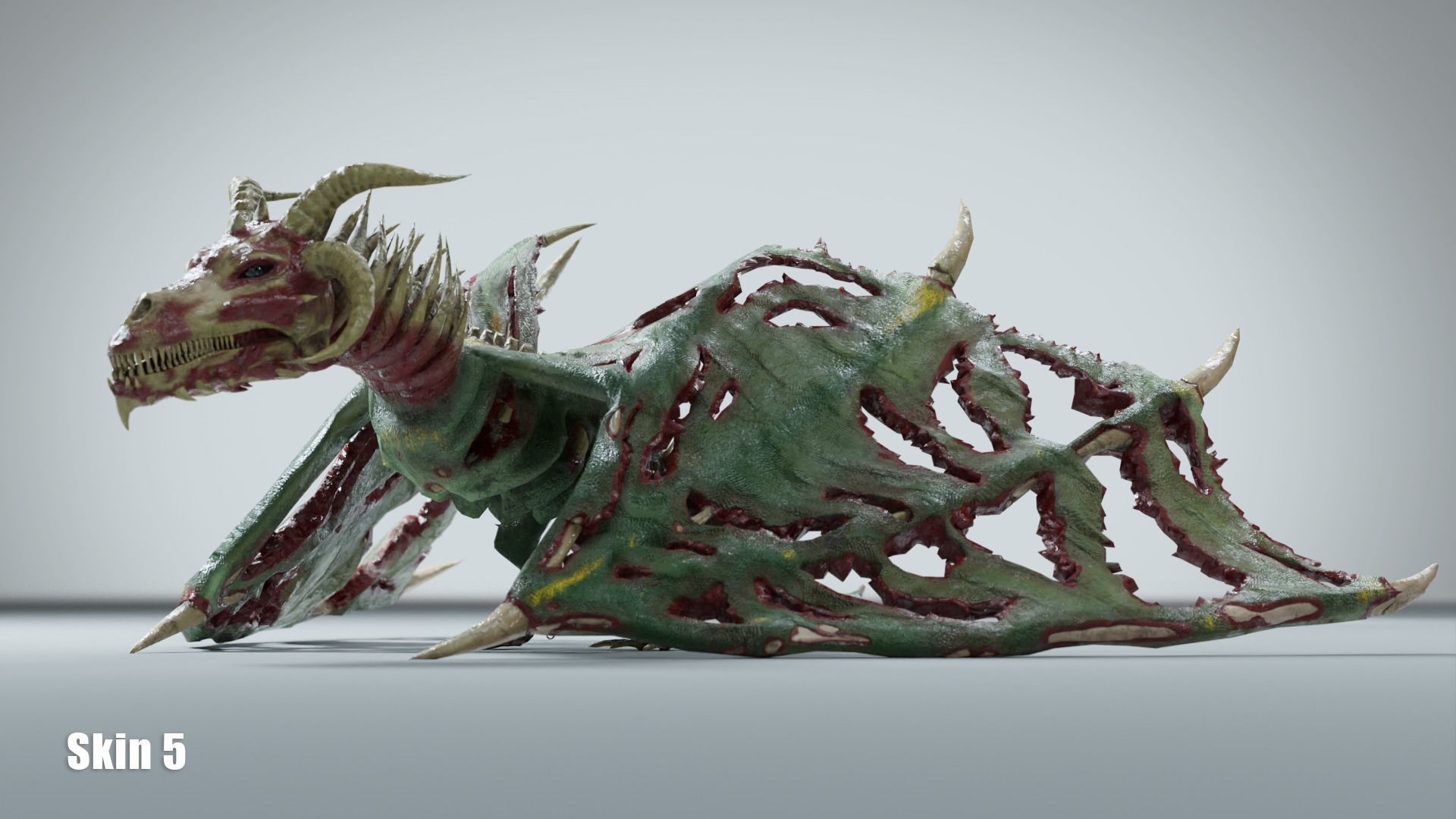 Undead Dragons Monsters Low-poly 3D model_18