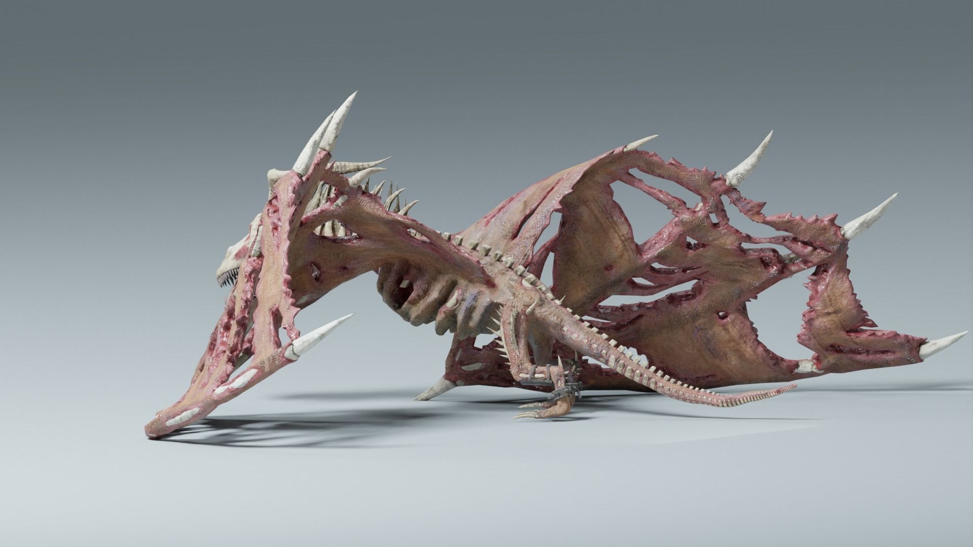 Undead Dragons Monsters Low-poly 3D model_38