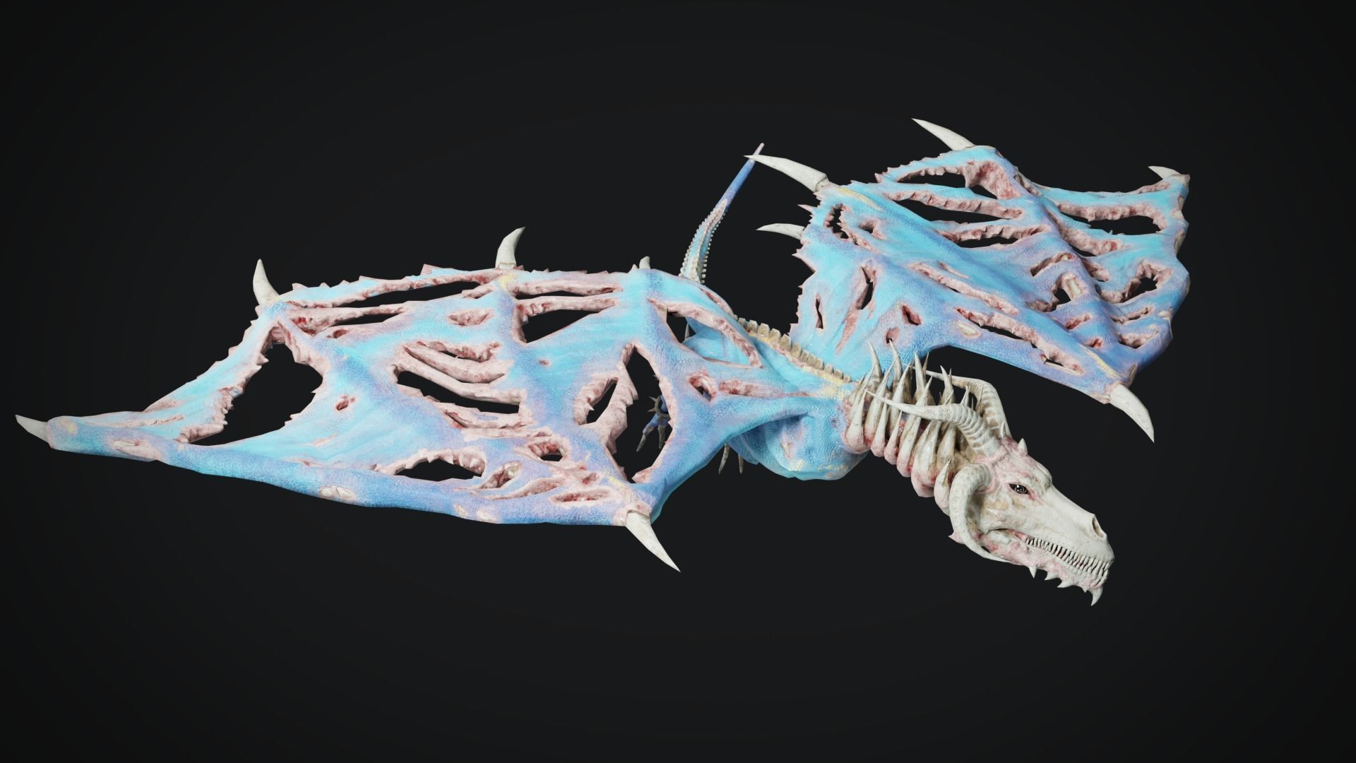 Undead Dragons Monsters Low-poly 3D model_27