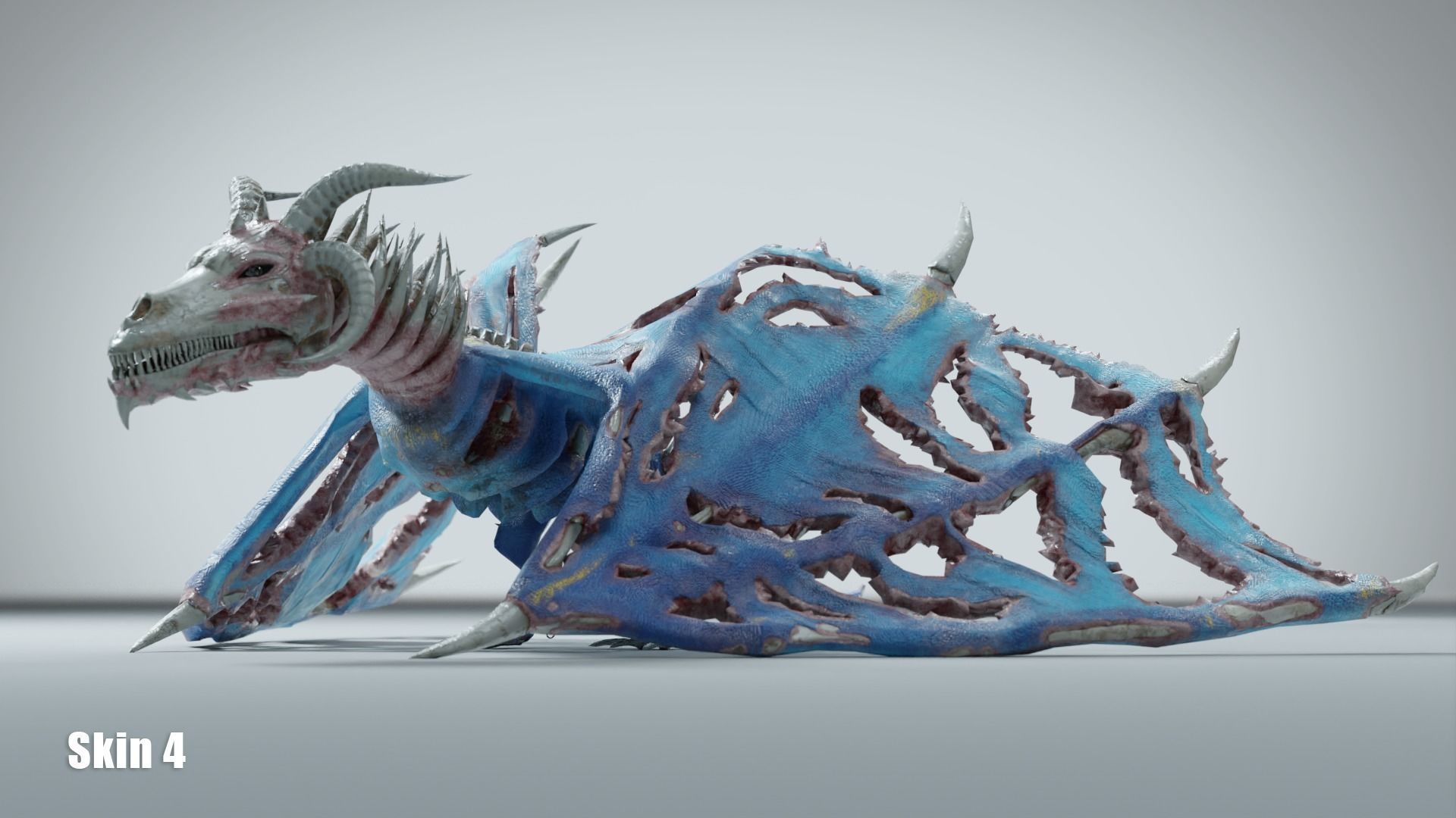 Undead Dragons Monsters Low-poly 3D model_17