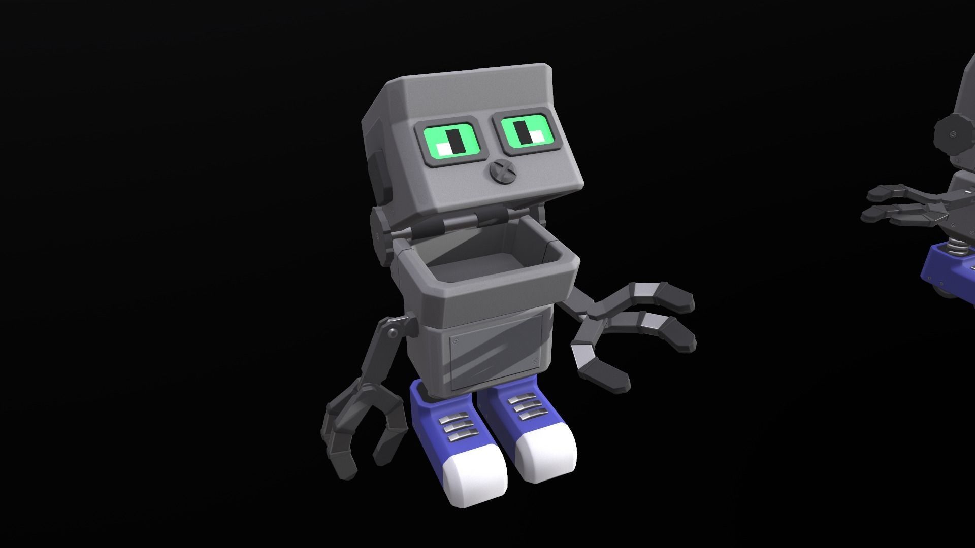 Stylized Robot Game-ready Model Low-poly 3D model_4