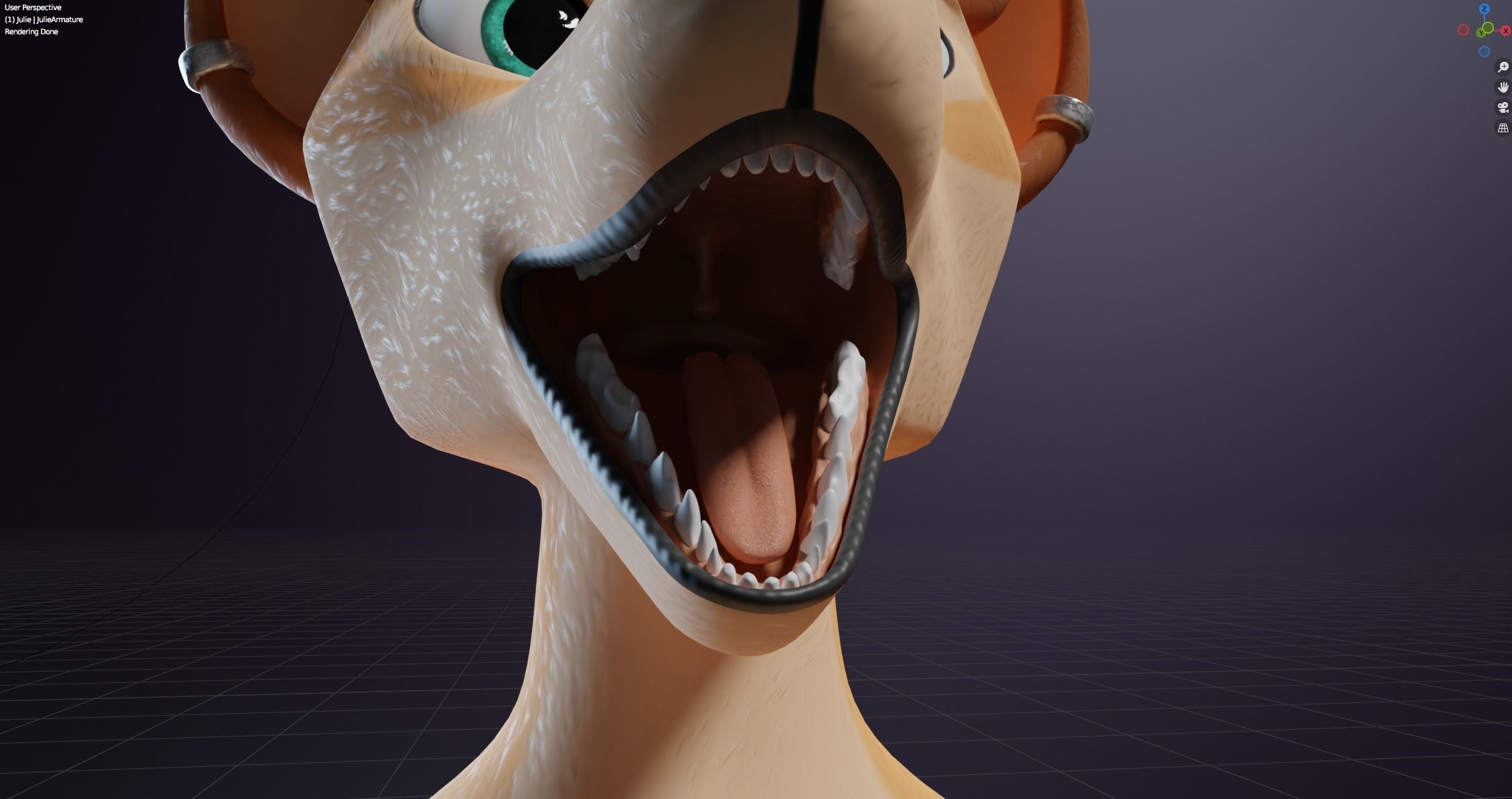 Julie Anthro Fox 3D model_98