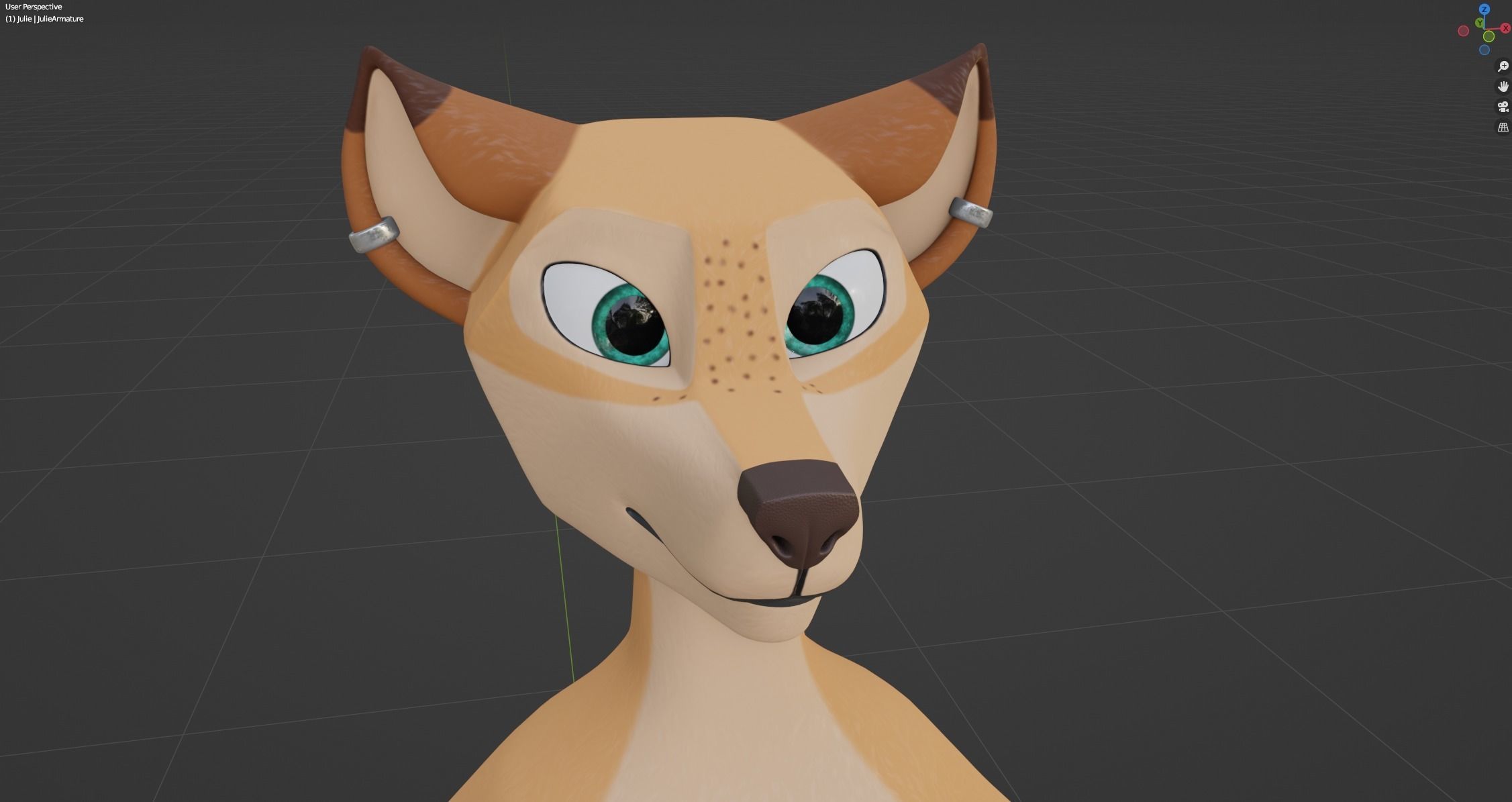 Julie Anthro Fox 3D model_53