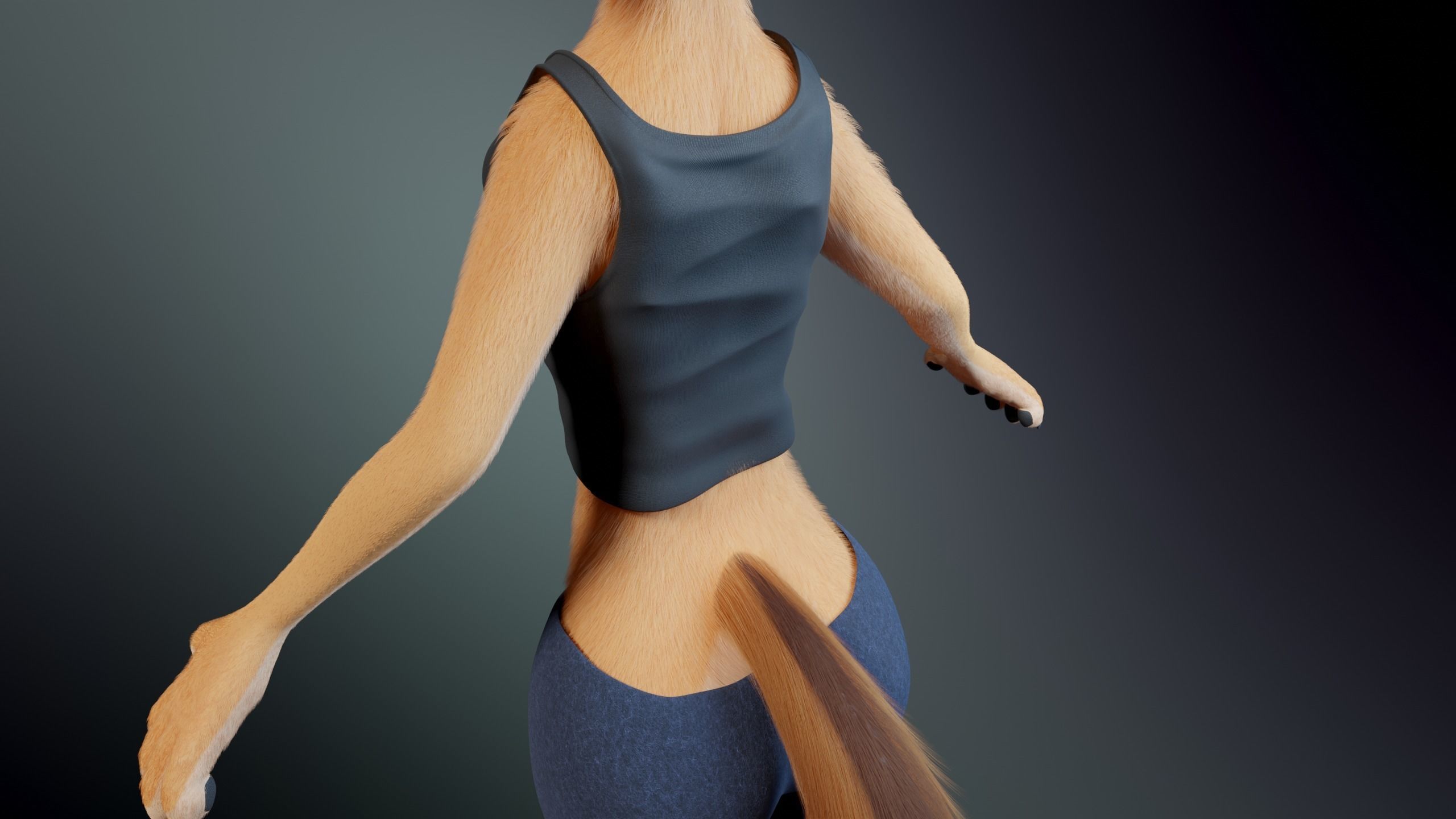 Julie Anthro Fox 3D model_31