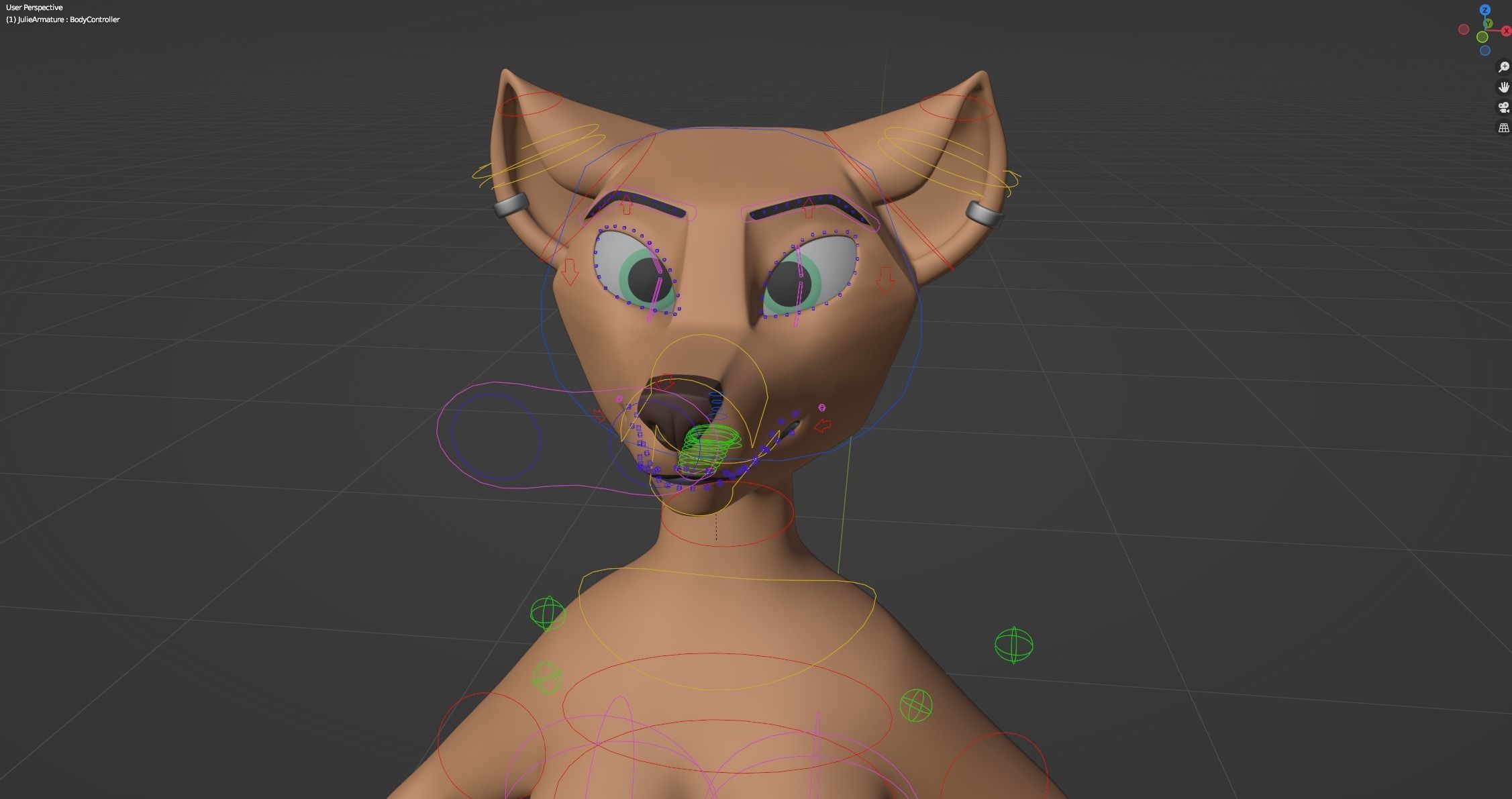 Julie Anthro Fox 3D model_51