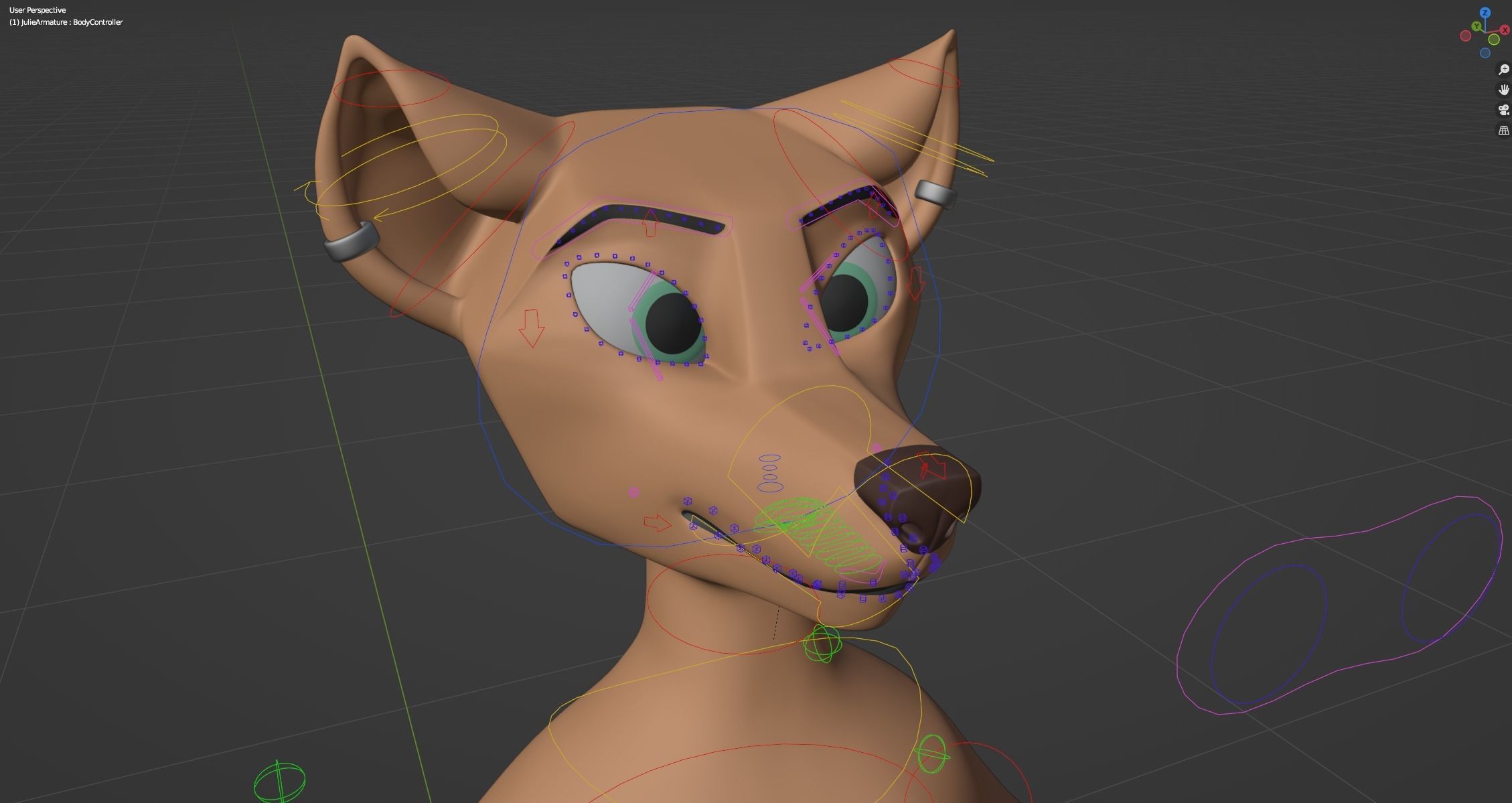 Julie Anthro Fox 3D model_52