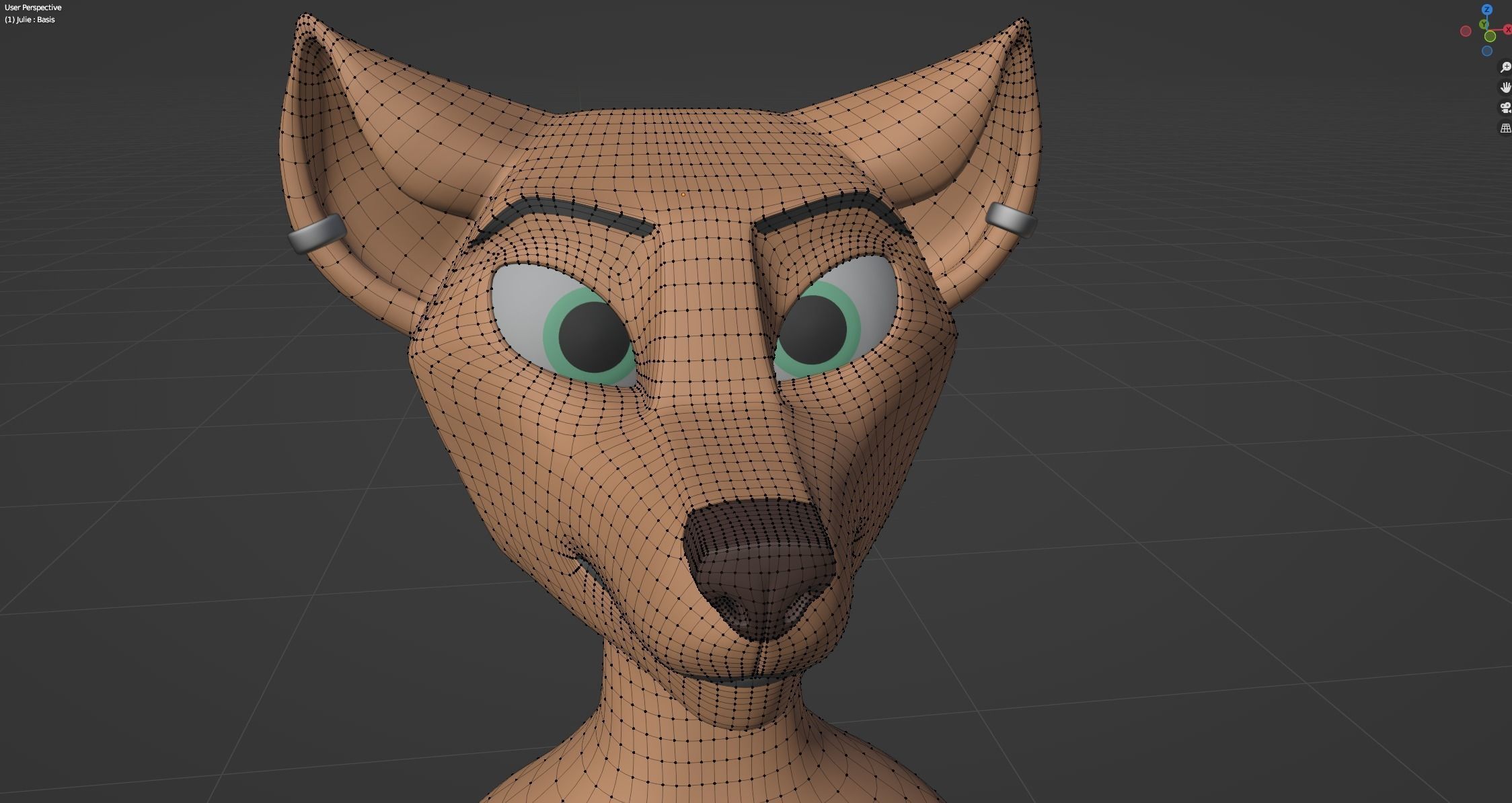 Julie Anthro Fox 3D model_67