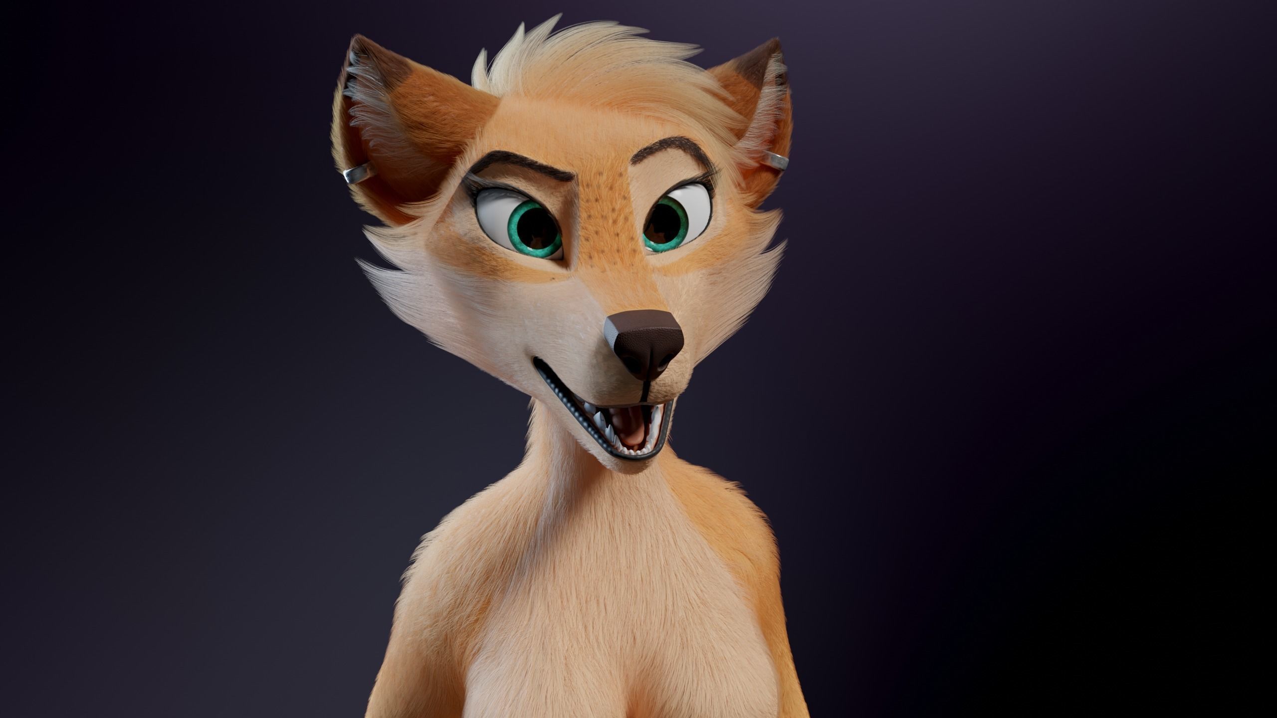Julie Anthro Fox 3D model_38