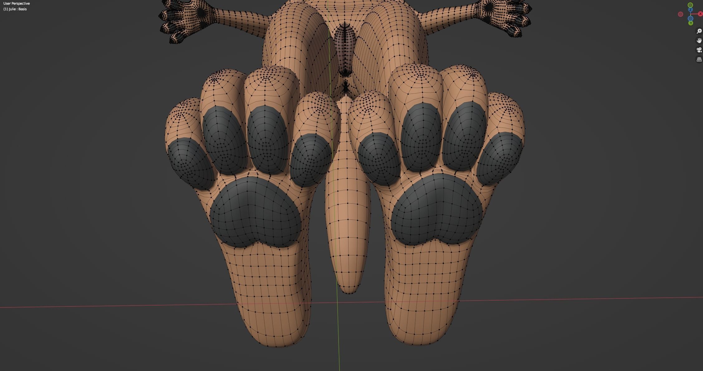 Julie Anthro Fox 3D model_80