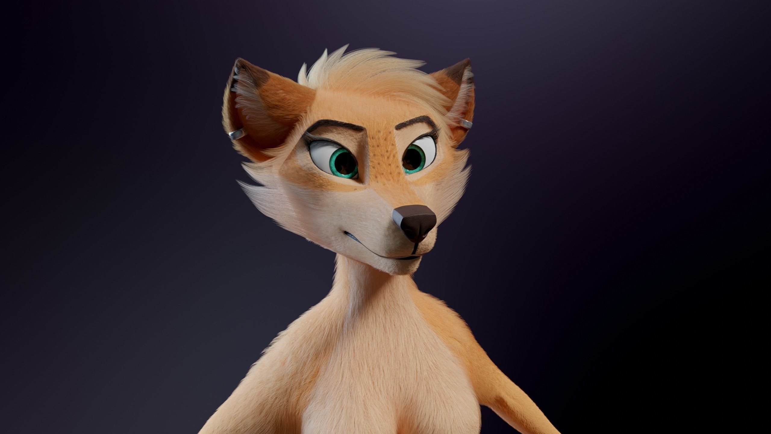 Julie Anthro Fox 3D model_3