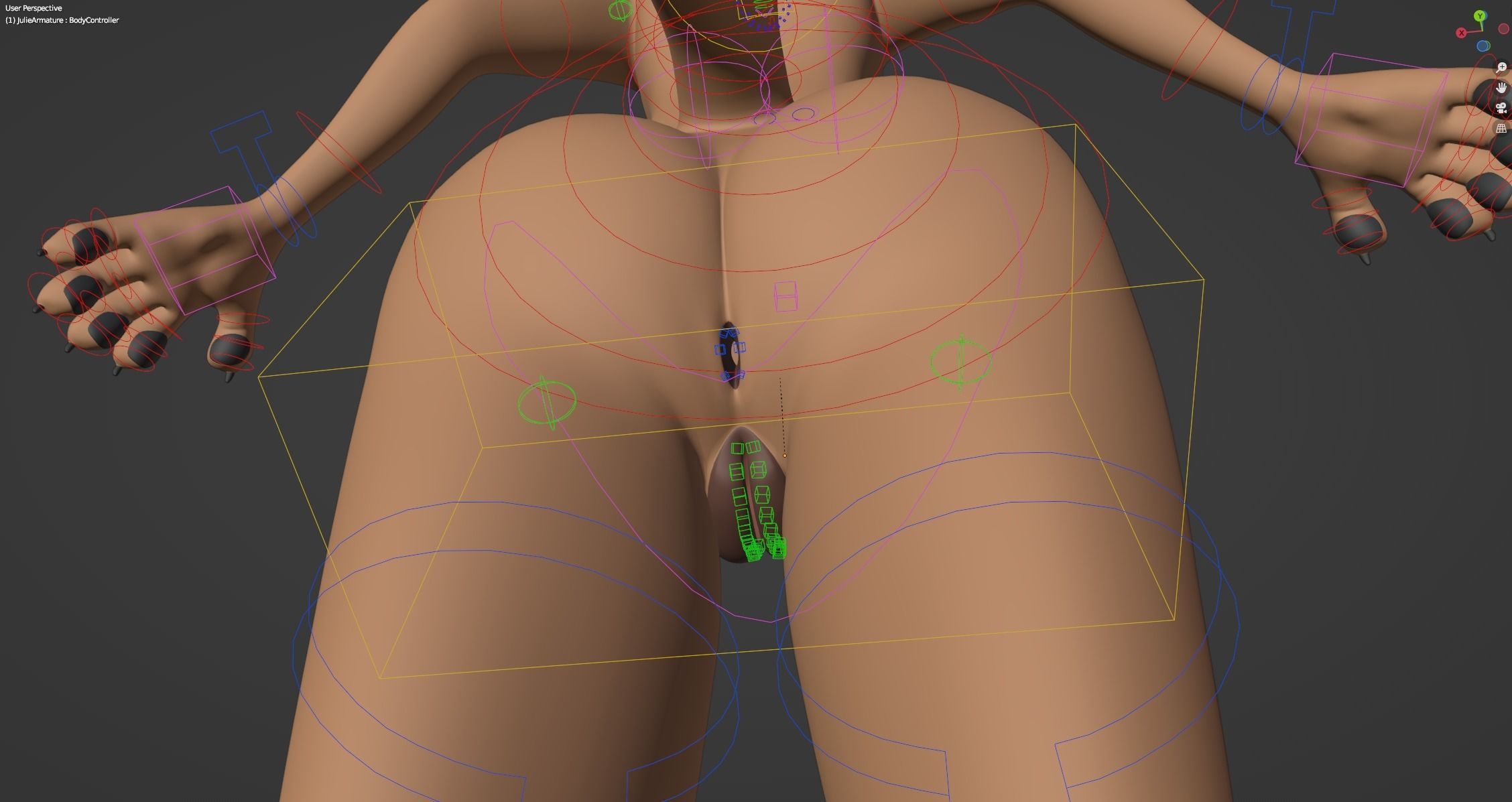 Julie Anthro Fox 3D model_48