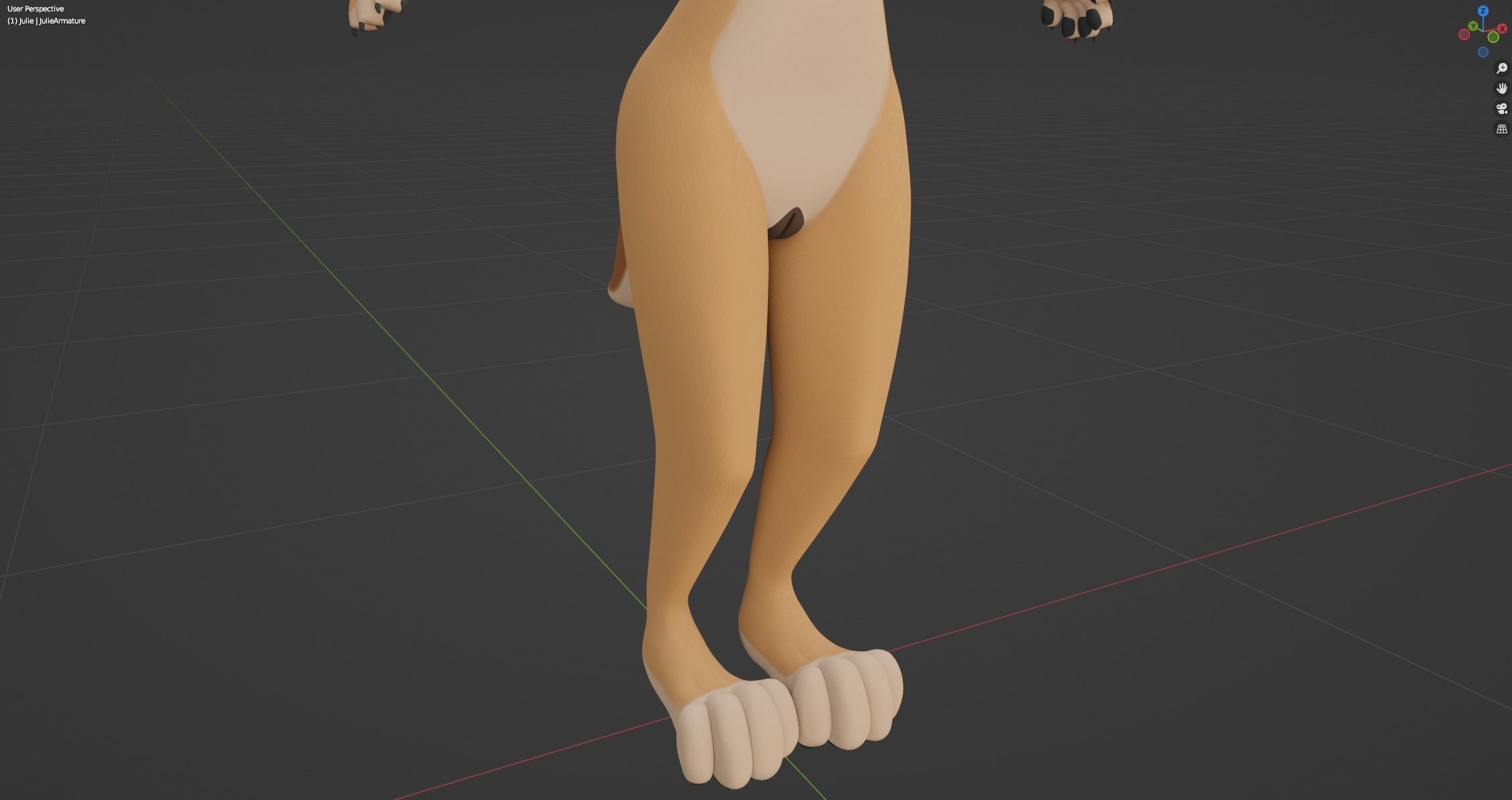 Julie Anthro Fox 3D model_57