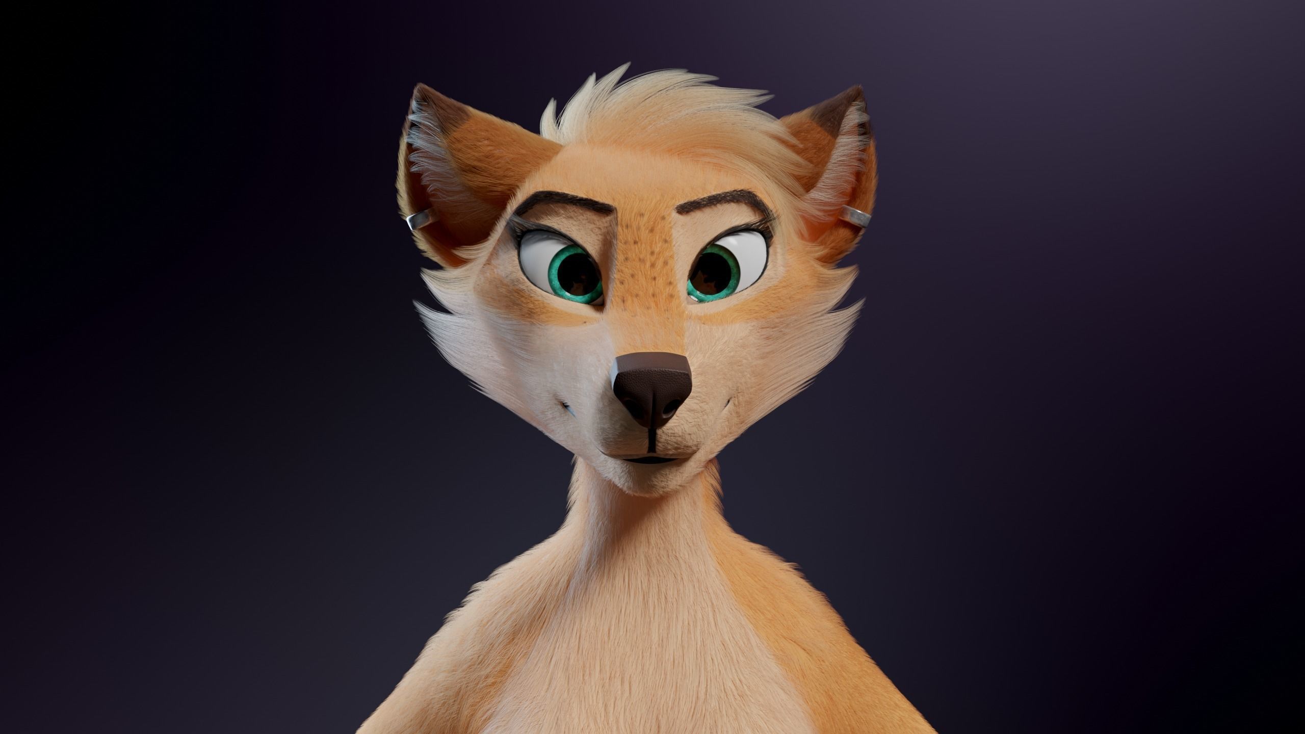 Julie Anthro Fox 3D model_4