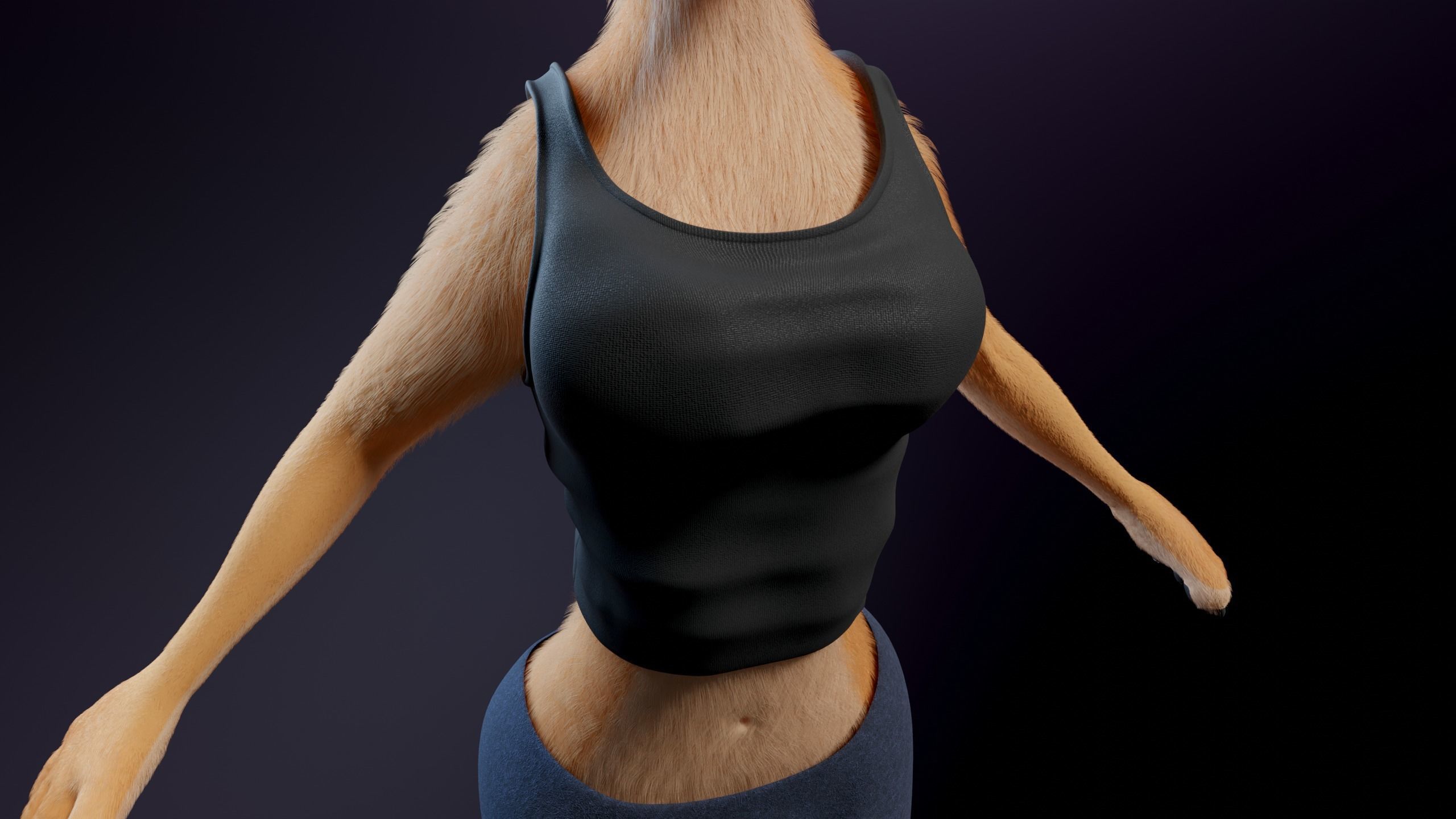 Julie Anthro Fox 3D model_30