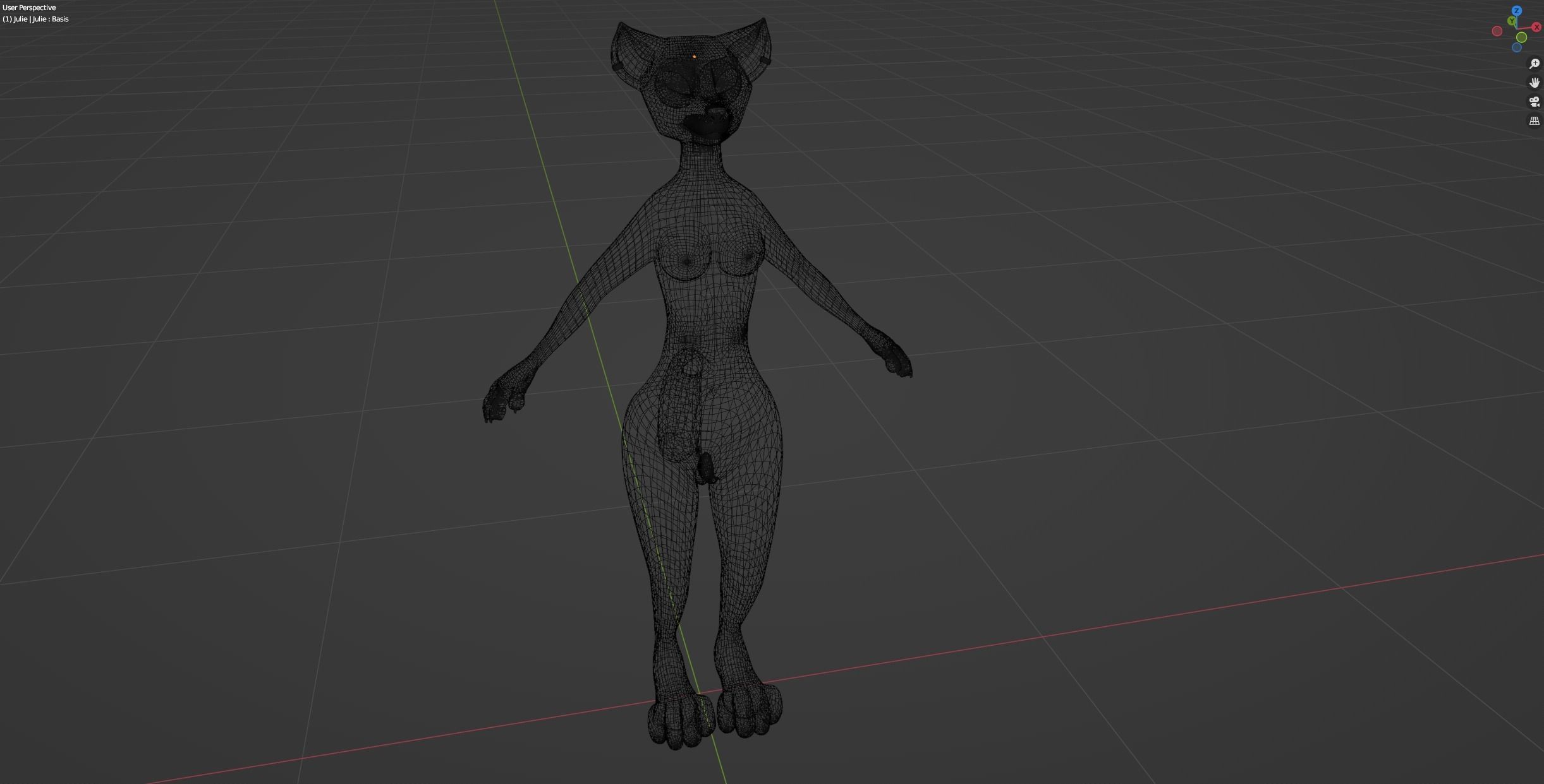 Julie Anthro Fox 3D model_44