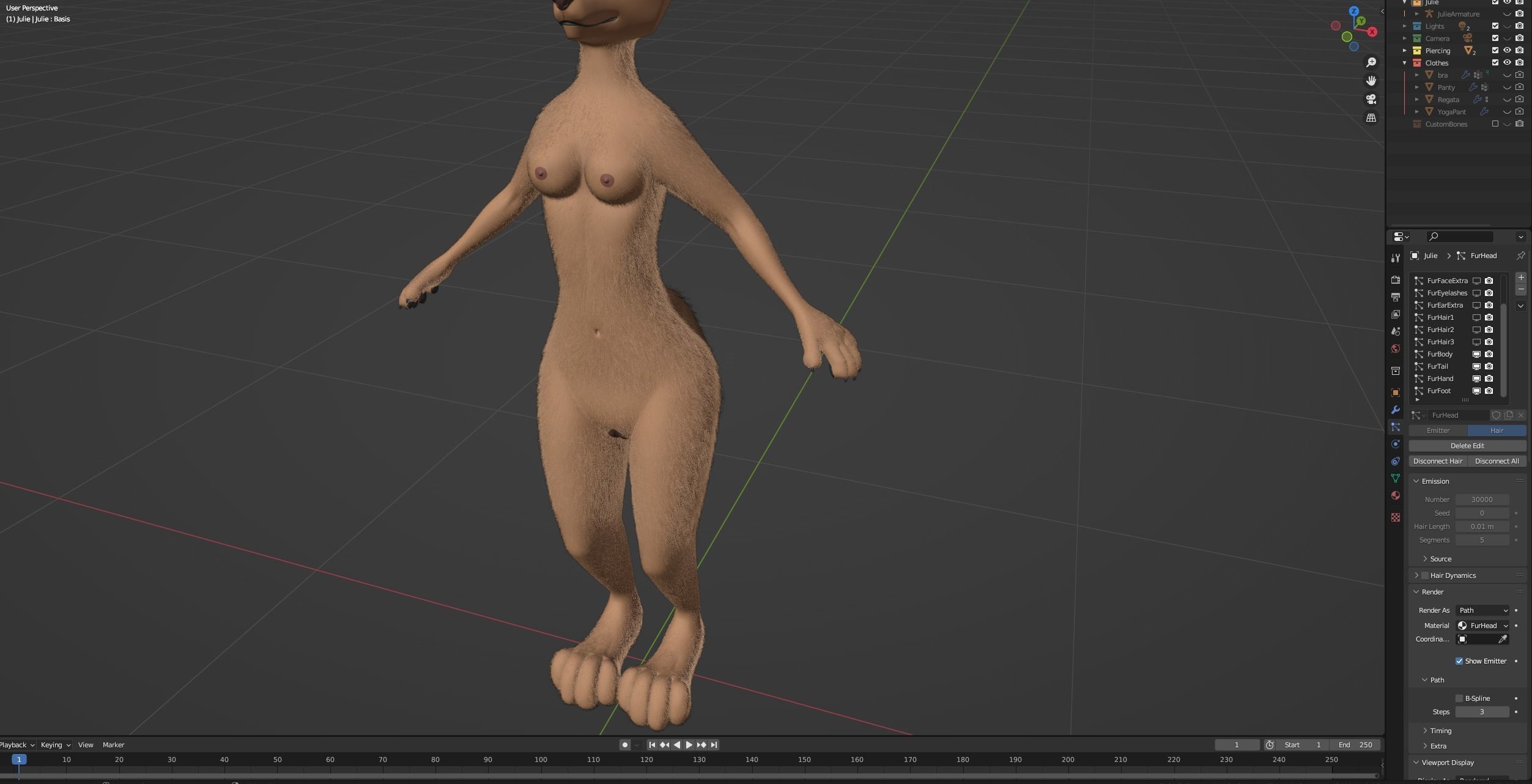 Julie Anthro Fox 3D model_106