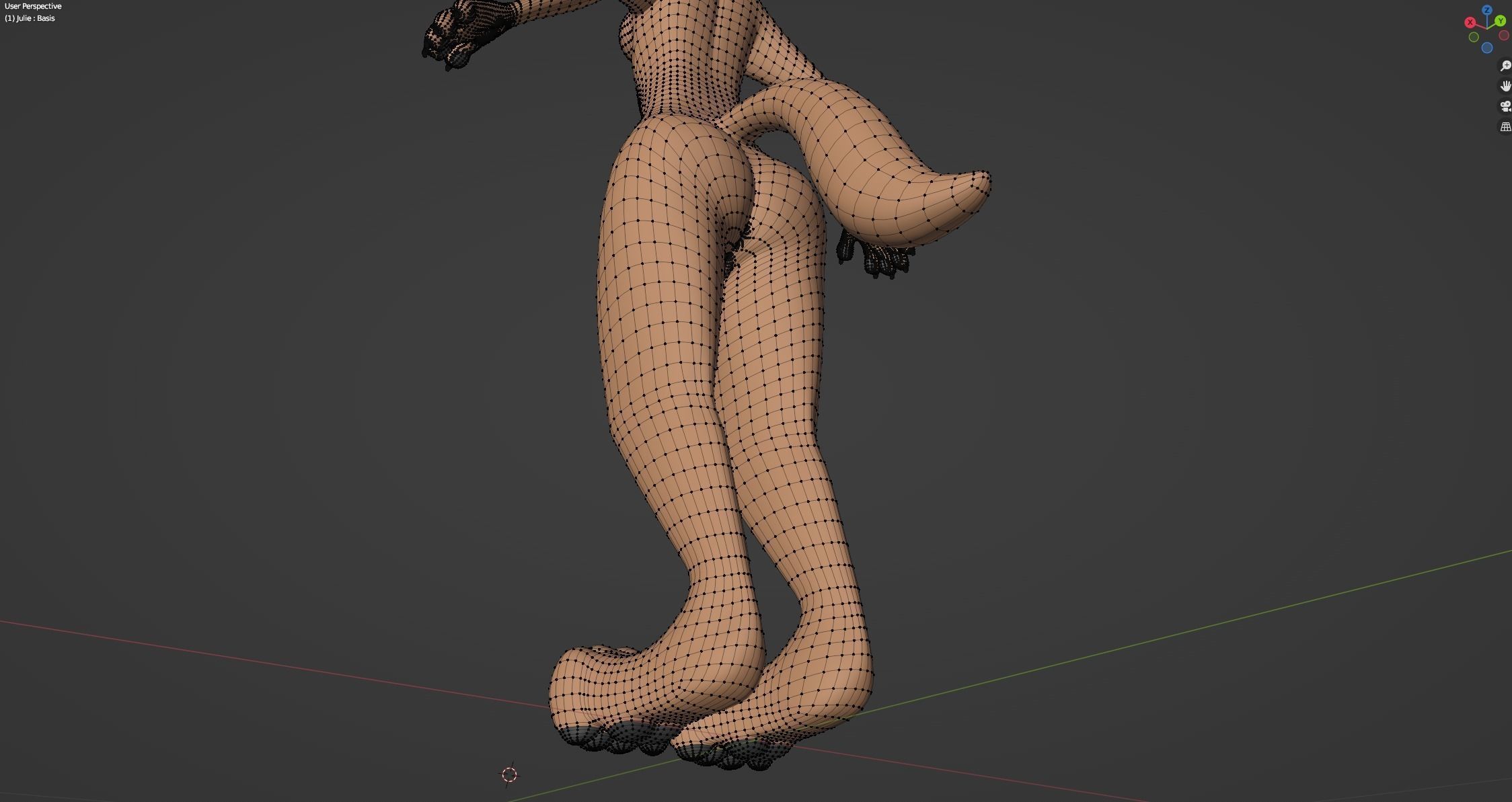 Julie Anthro Fox 3D model_73