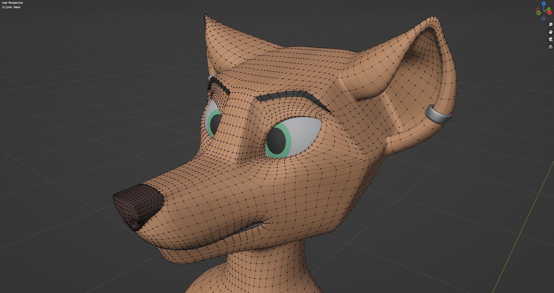 Julie Anthro Fox 3D model_68