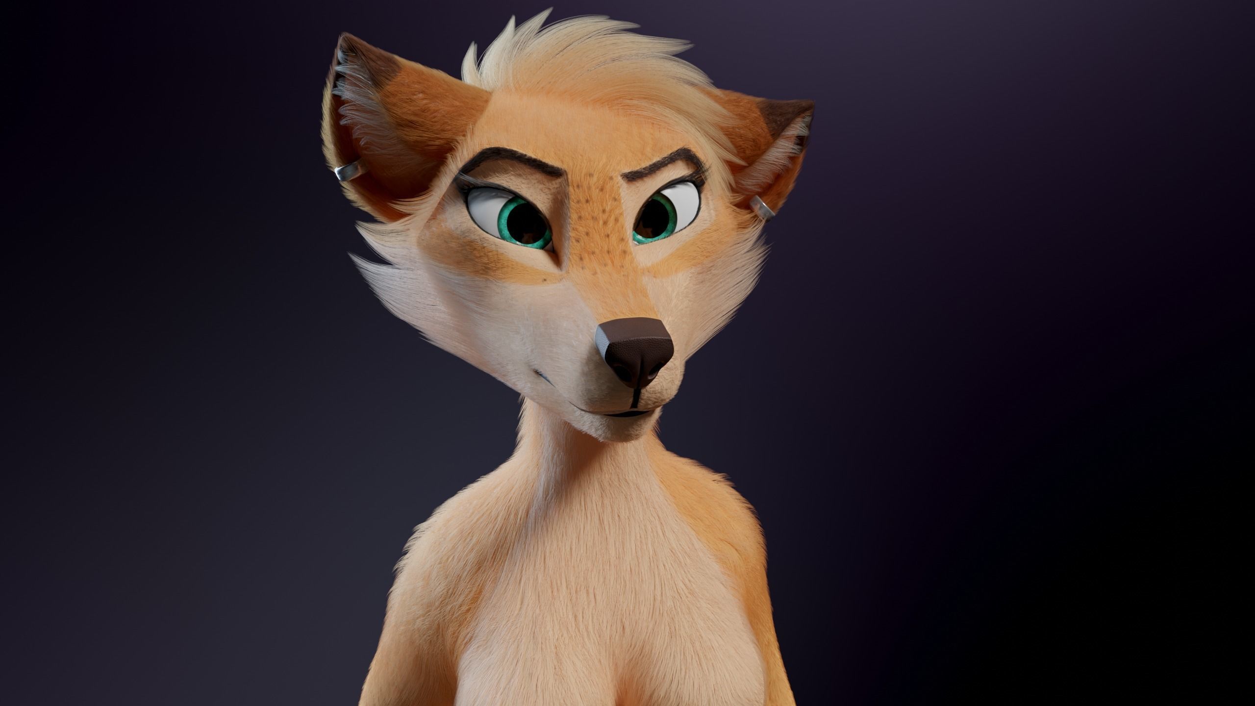 Julie Anthro Fox 3D model_40