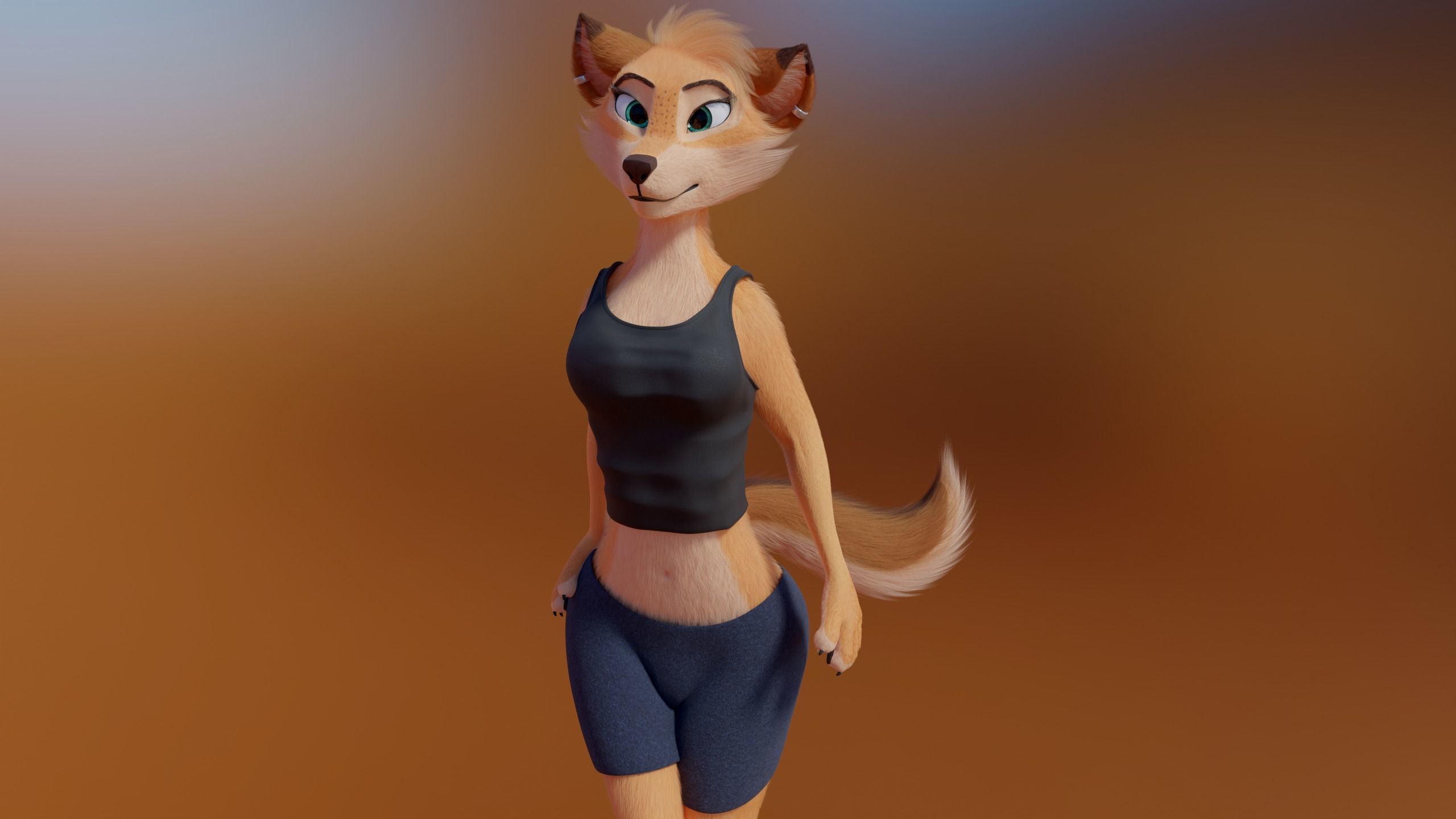 Julie Anthro Fox 3D model_34