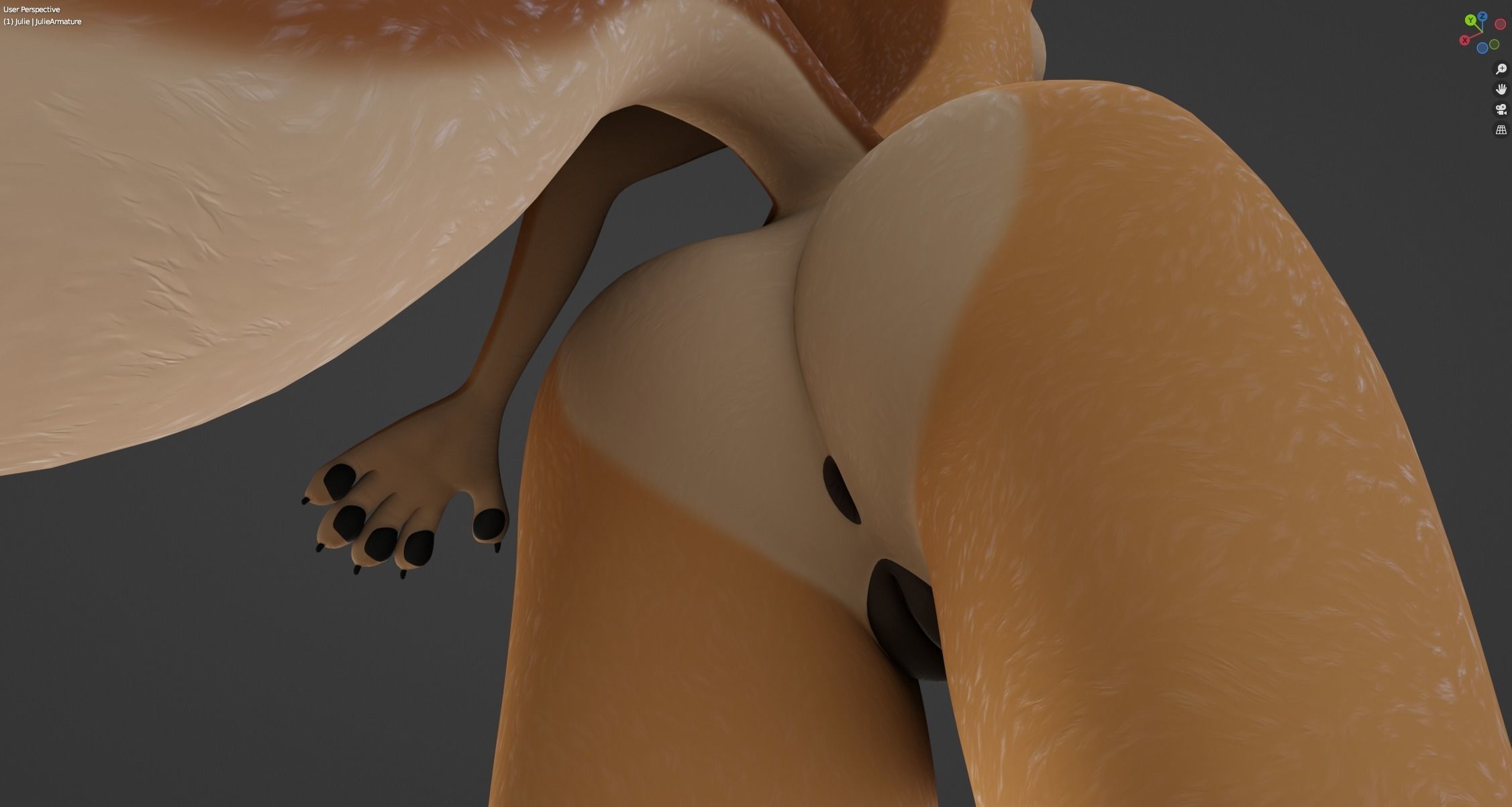 Julie Anthro Fox 3D model_59