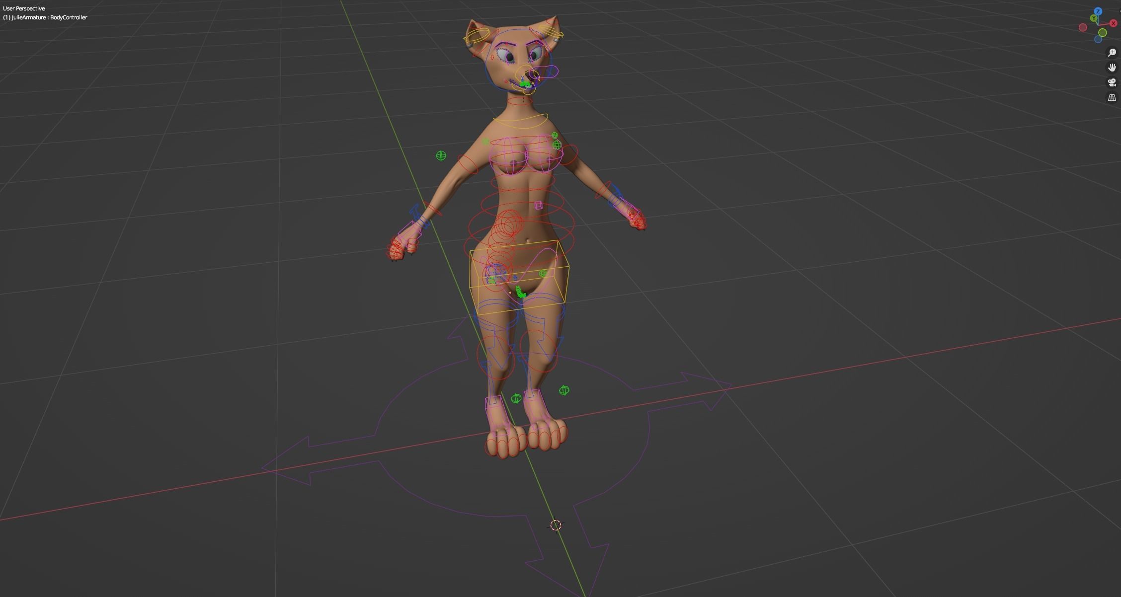 Julie Anthro Fox 3D model_45