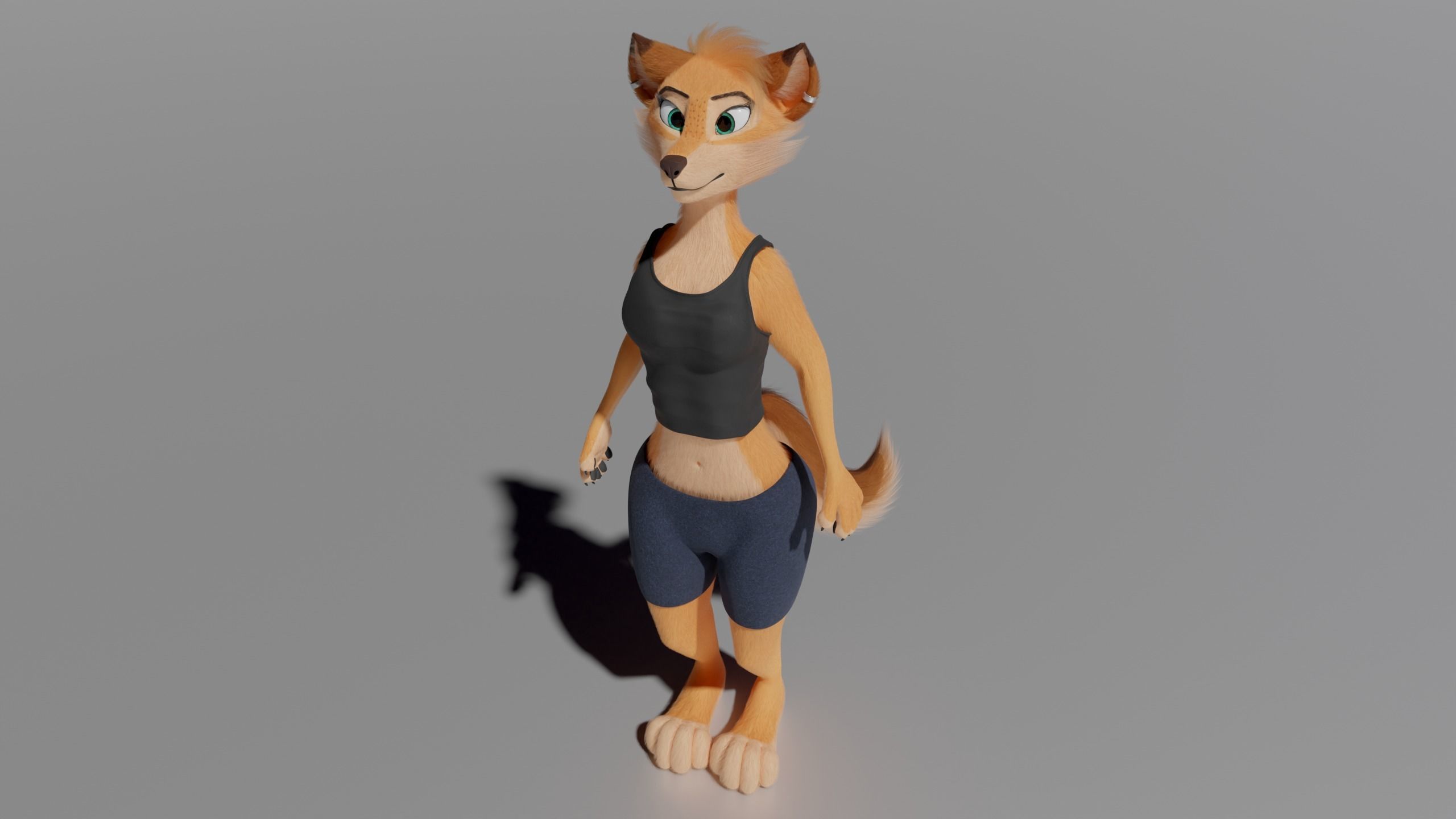 Julie Anthro Fox 3D model_43