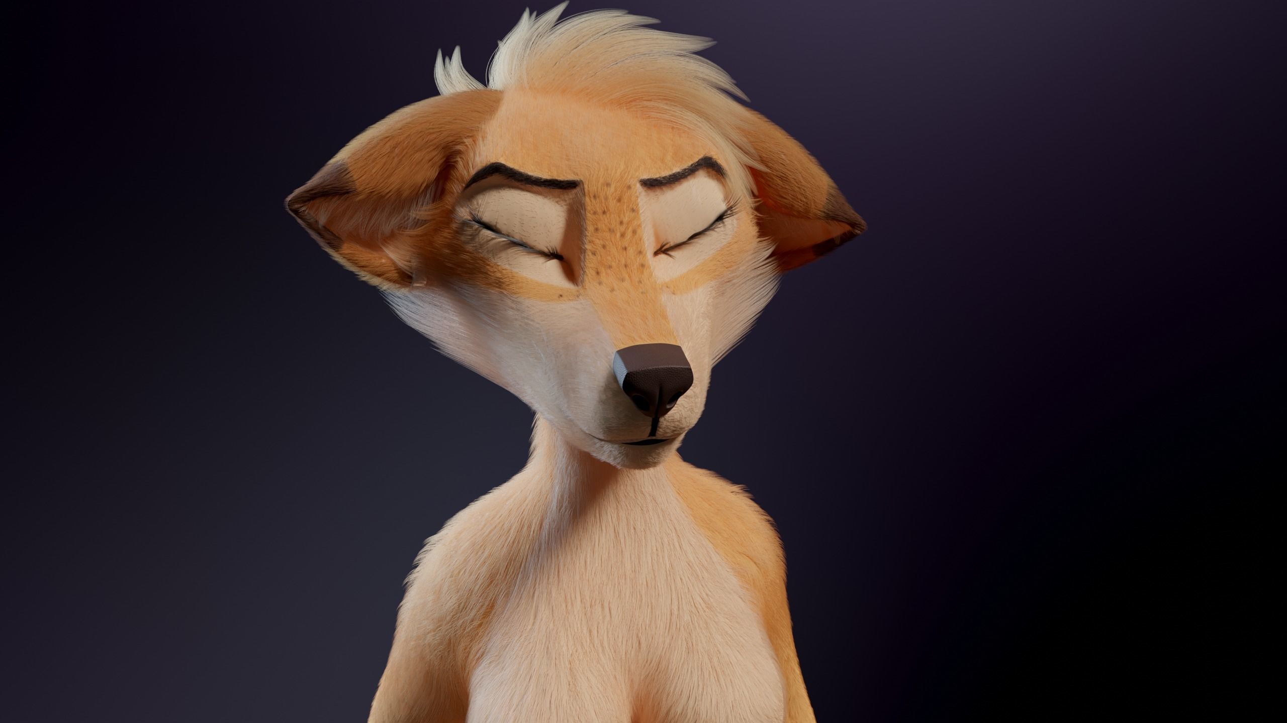Julie Anthro Fox 3D model_39