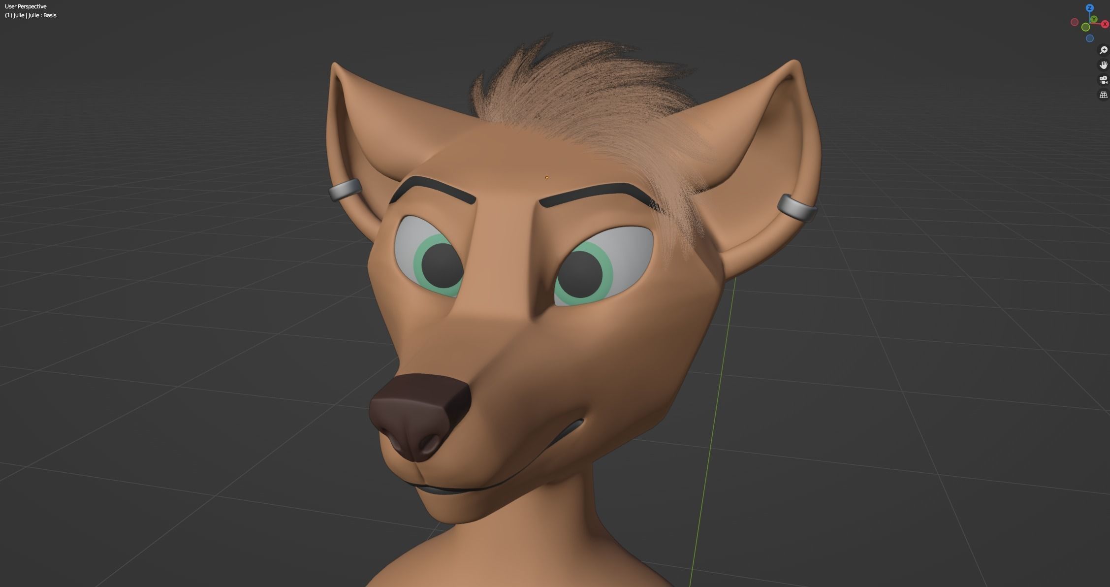 Julie Anthro Fox 3D model_105