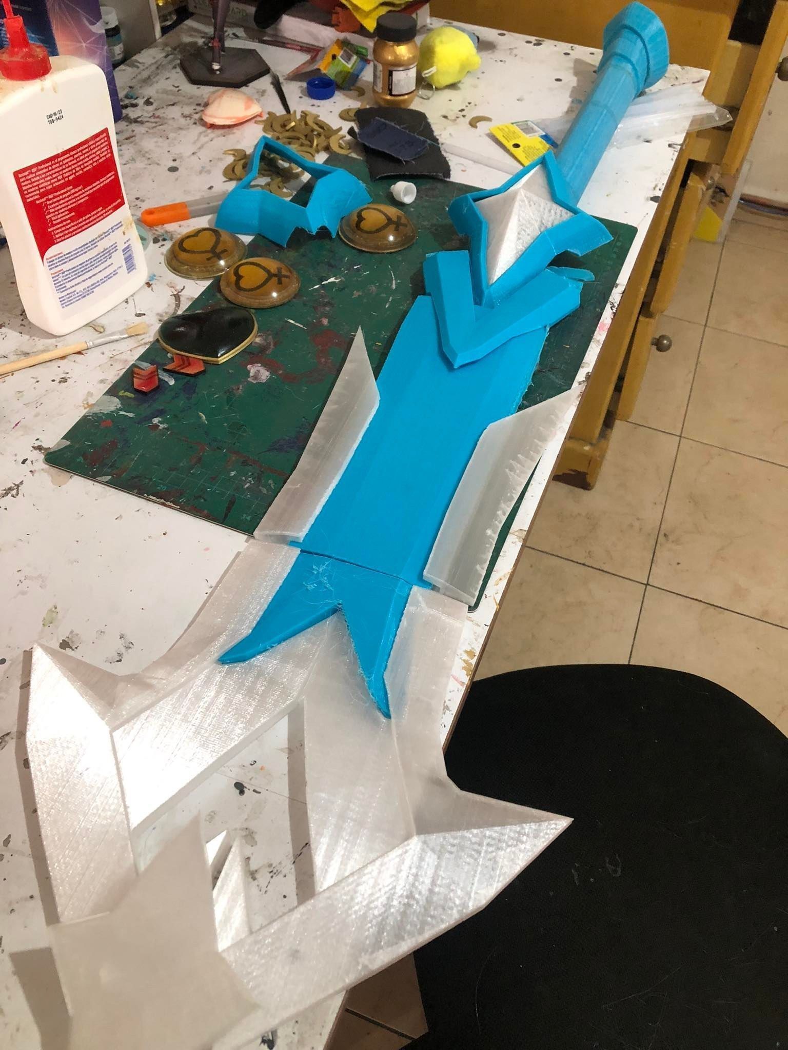 Sword of Ekko Star Guardian 3D Print Model 3D print model_5