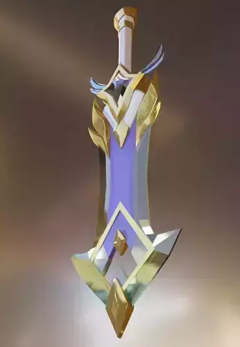 Sword of Ekko Star Guardian 3D Print Model 3D print model
