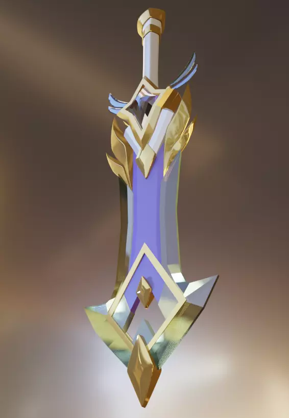 Sword of Ekko Star Guardian 3D Print Model 3D print model_0